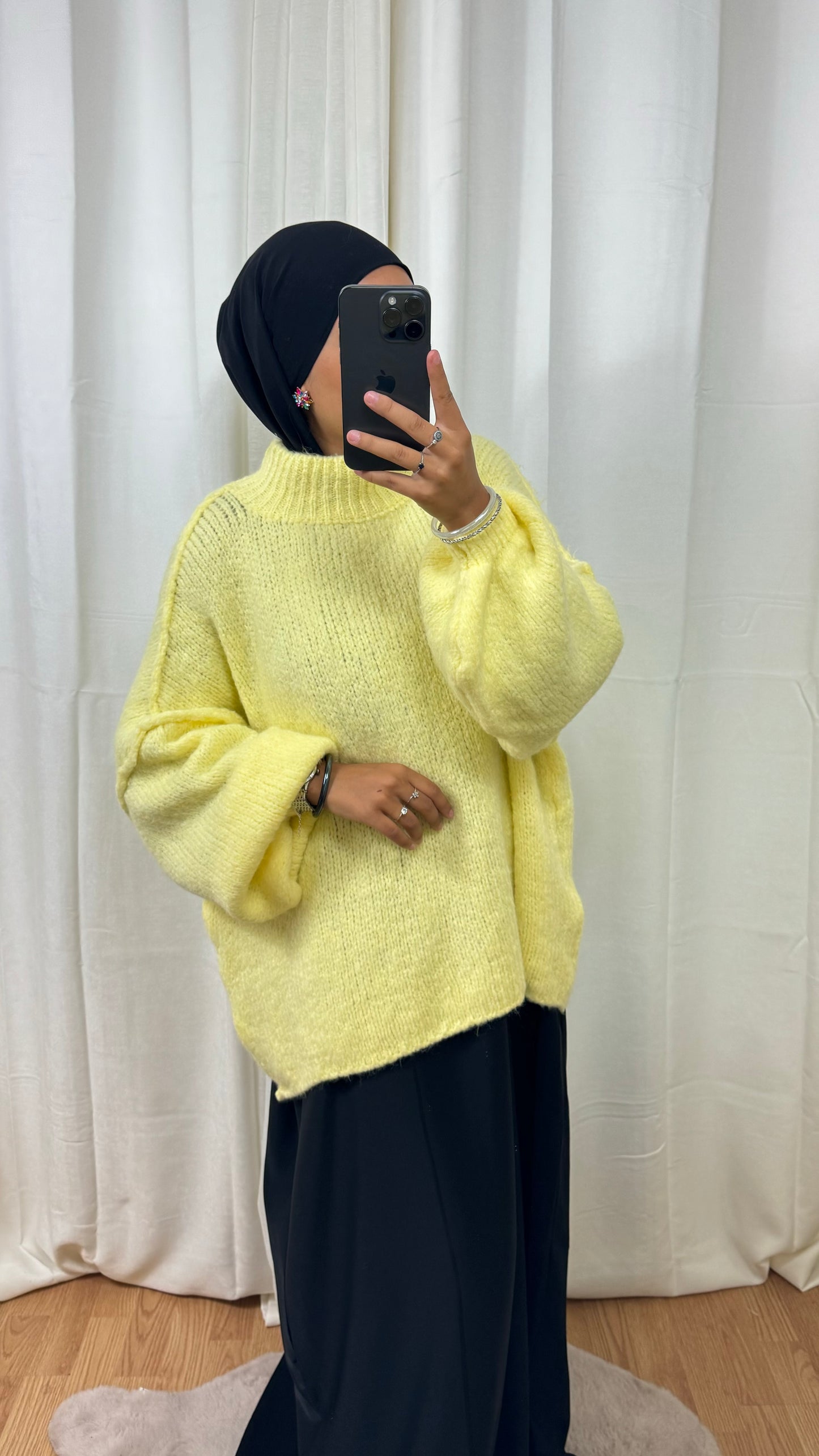 PULL LOLA - JAUNE CITRON