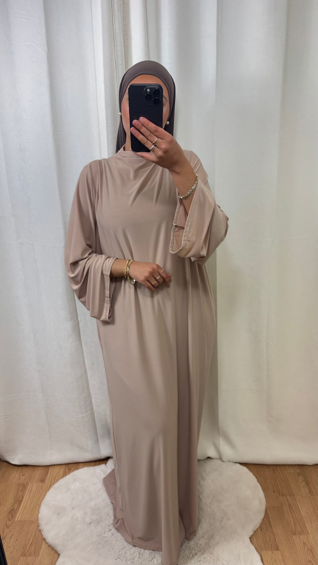 ABAYA JERSEY PREMIUM DE LUXE - BEIGE