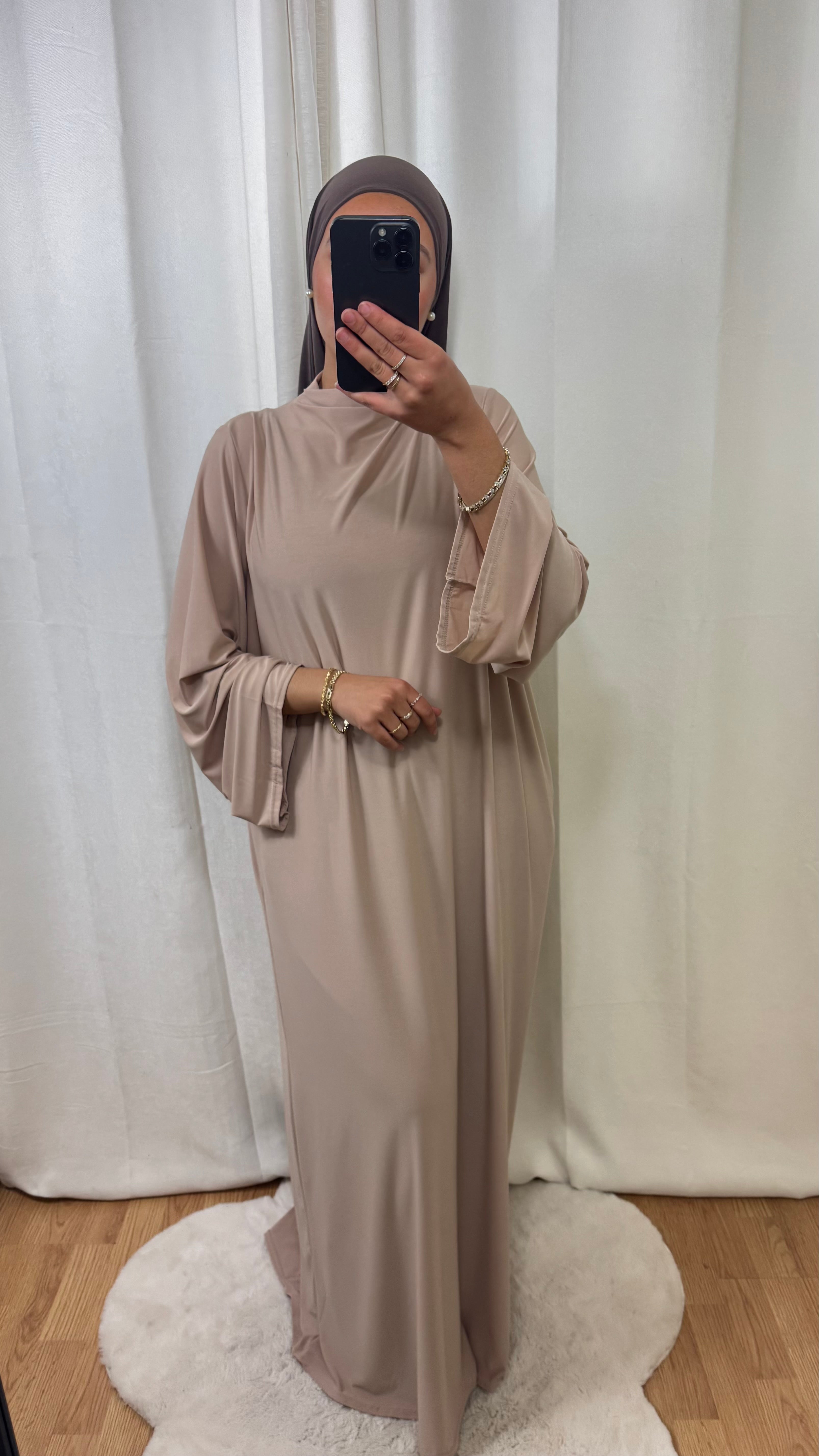 ABAYA JERSEY PREMIUM DE LUXE - BEIGE