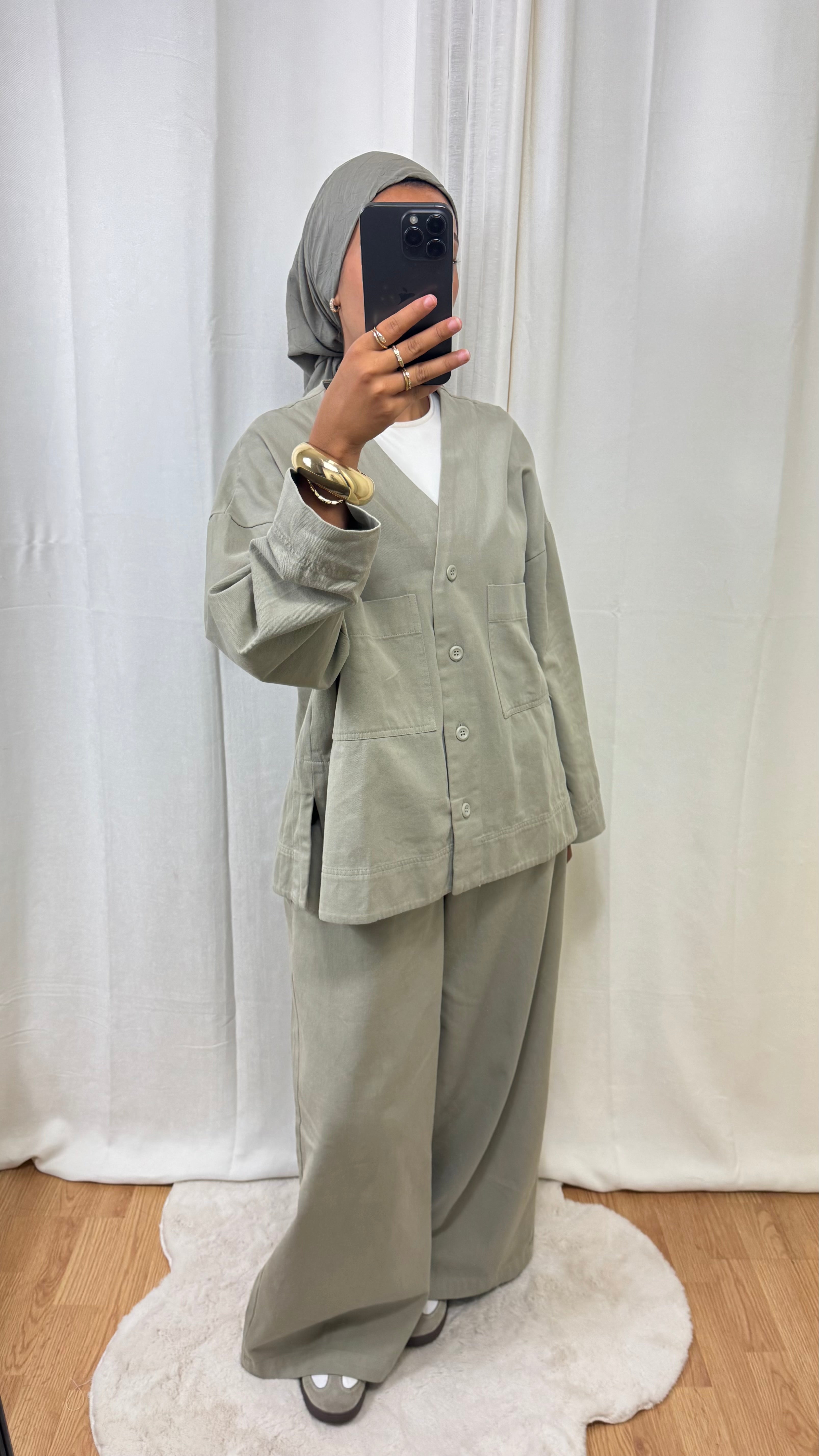 ENSEMBLE AUTOMNE - KAKI CLAIR