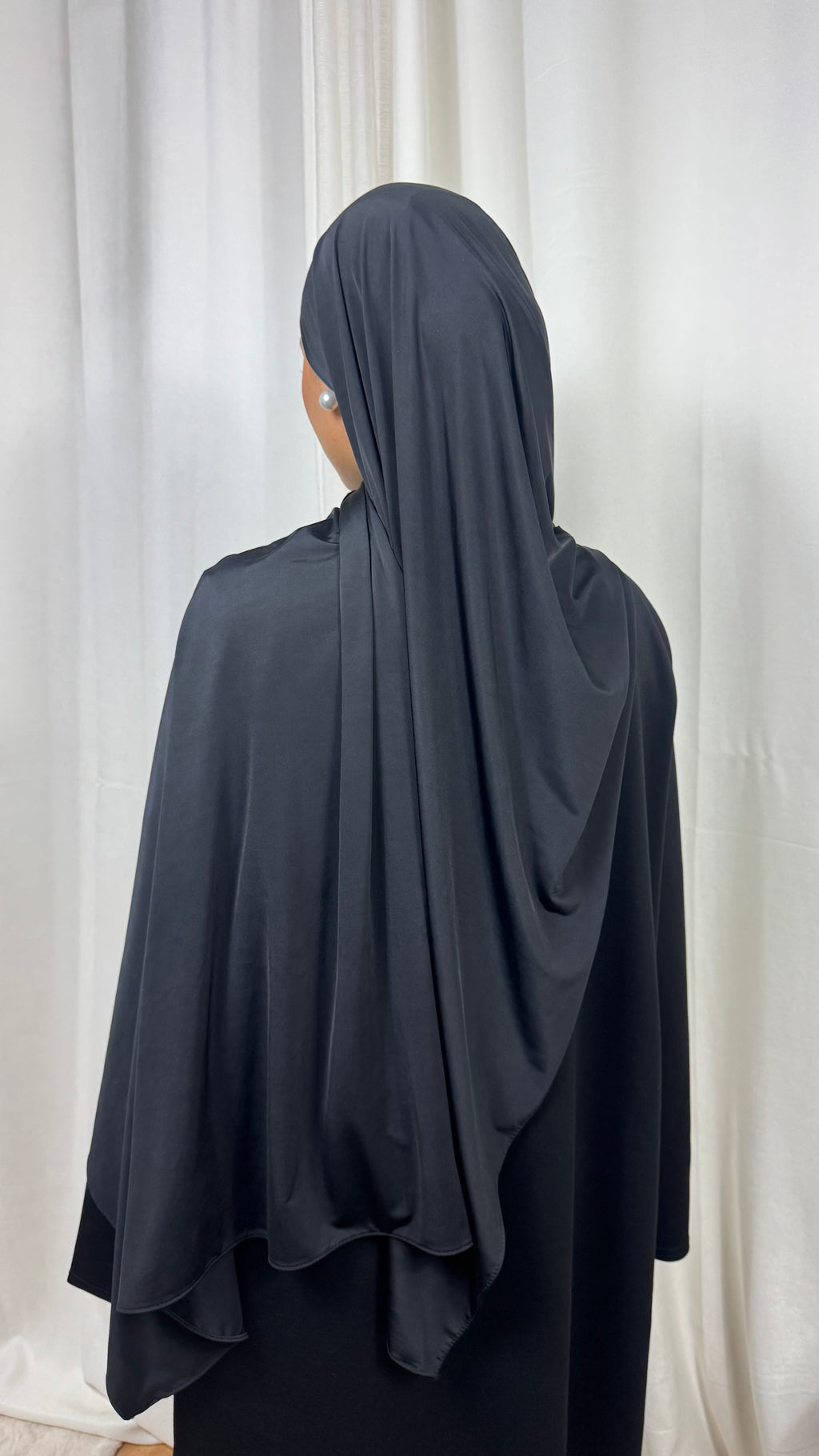 HIJAB LIQUIDE JERSEY PREMIUM  - NOIR