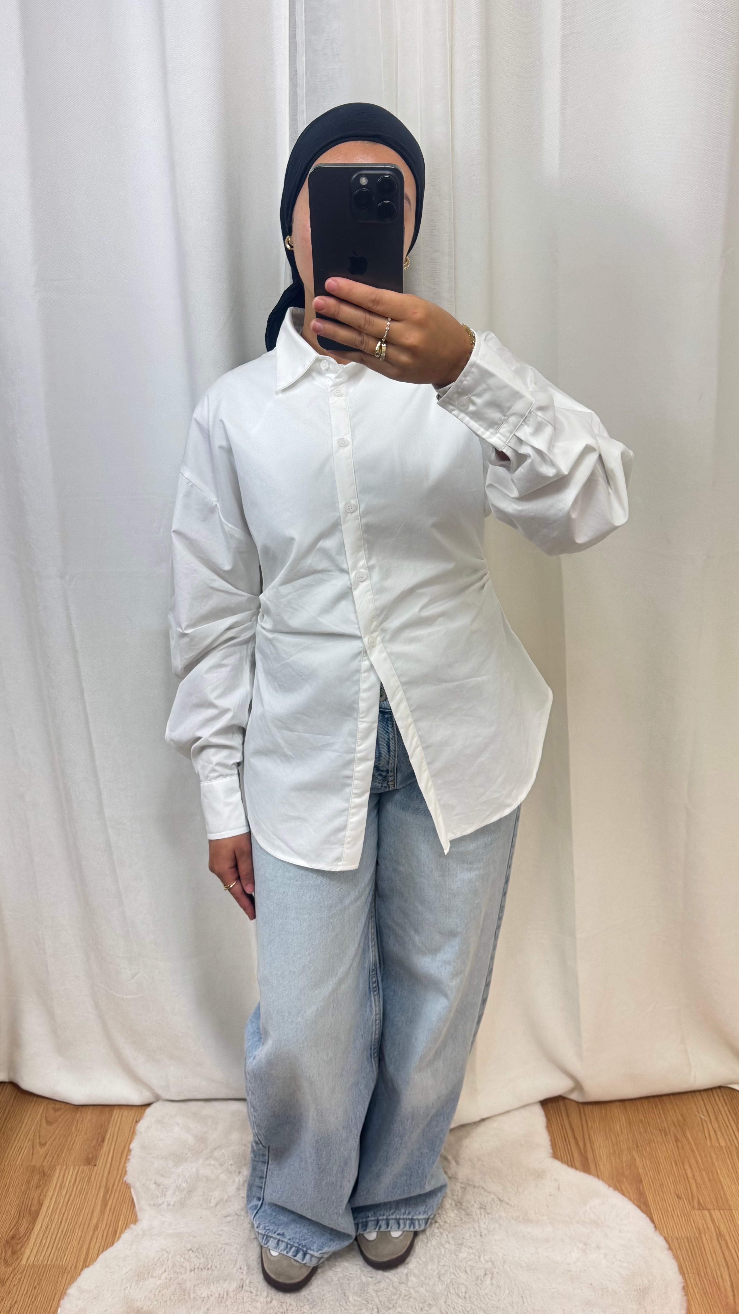 CHEMISE CINTRÉE - BLANCHE