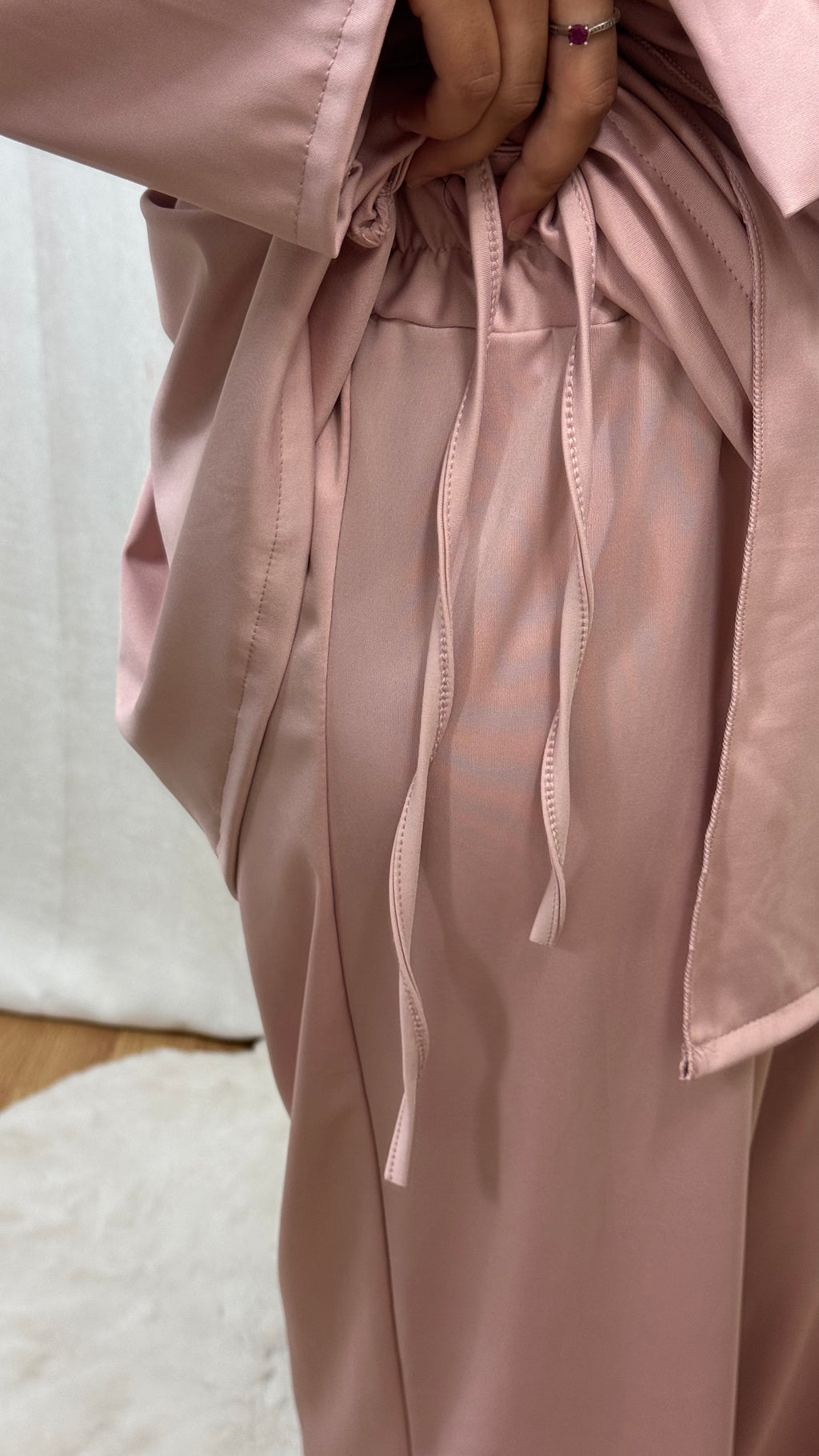 BURKINI À NOUER + HIJAB - ROSE