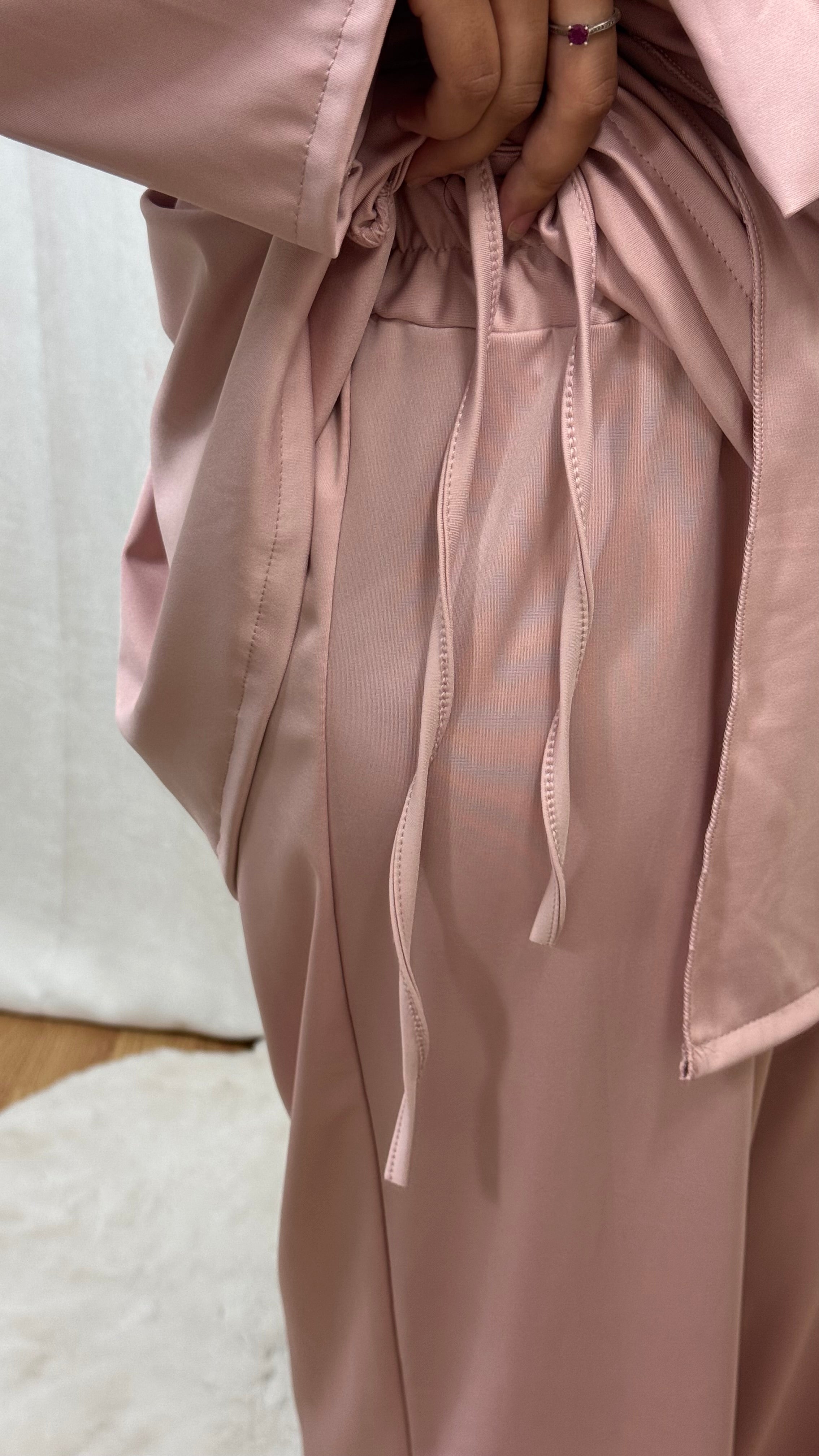BURKINI À NOUER + HIJAB - ROSE