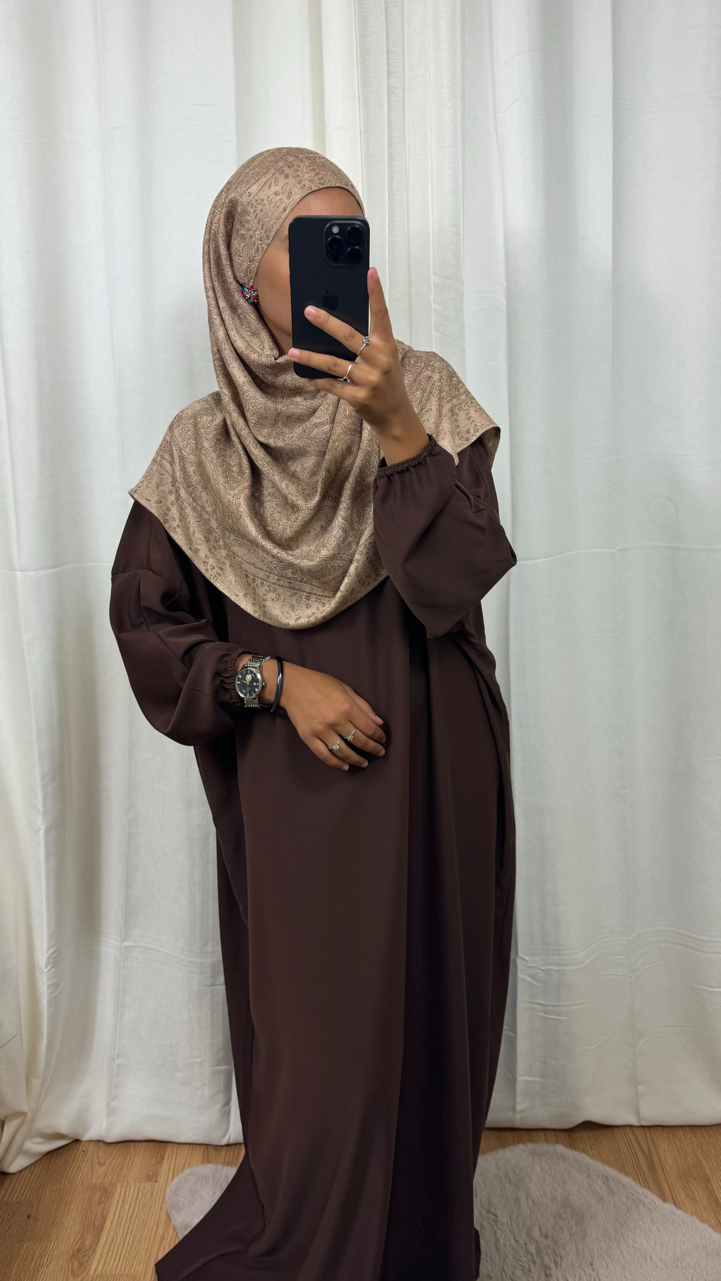 ABAYA BASIC - CHOCOLAT