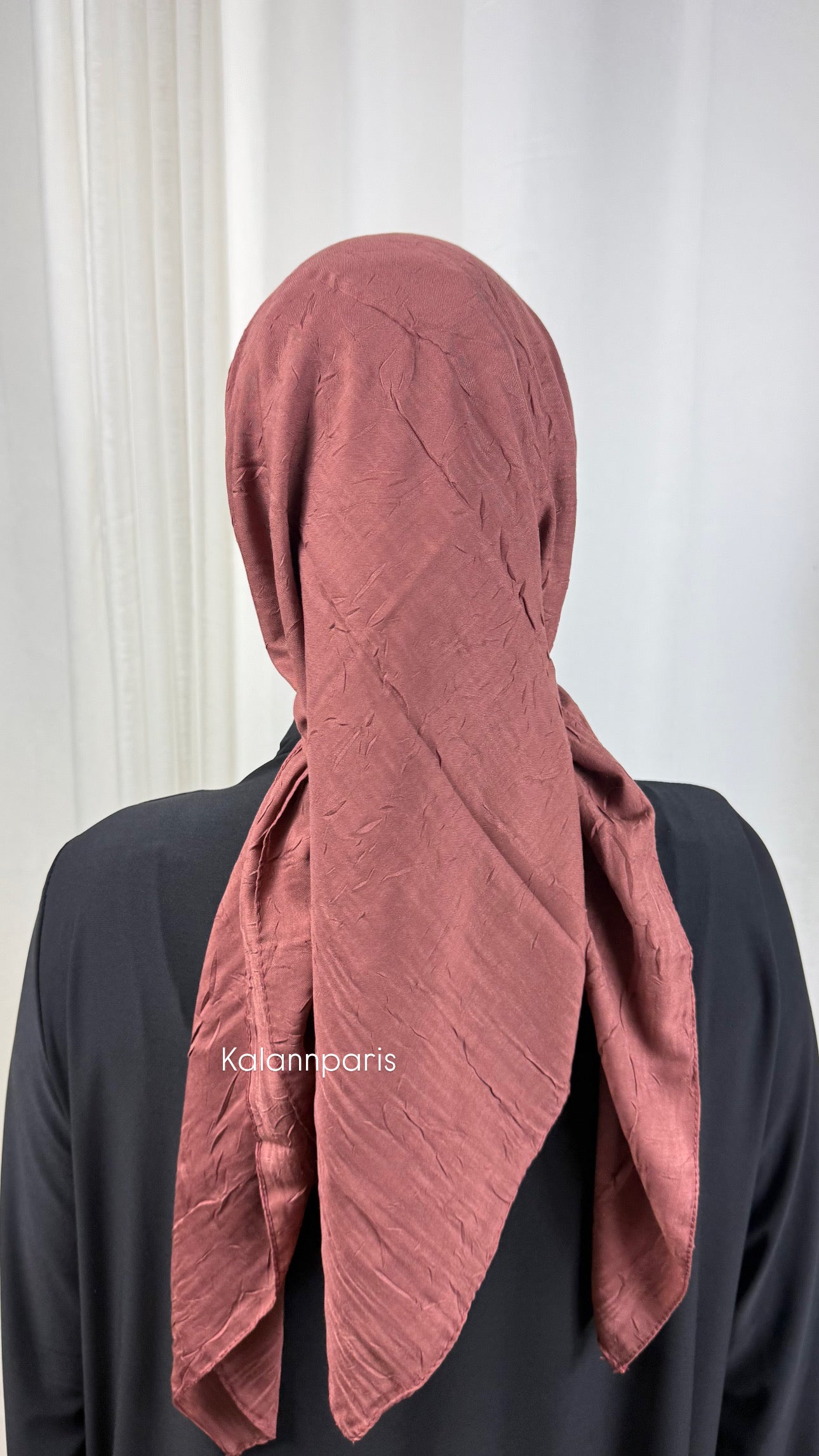 CARRÉ COTON BAMBOO - TERRACOTA FONCÉ