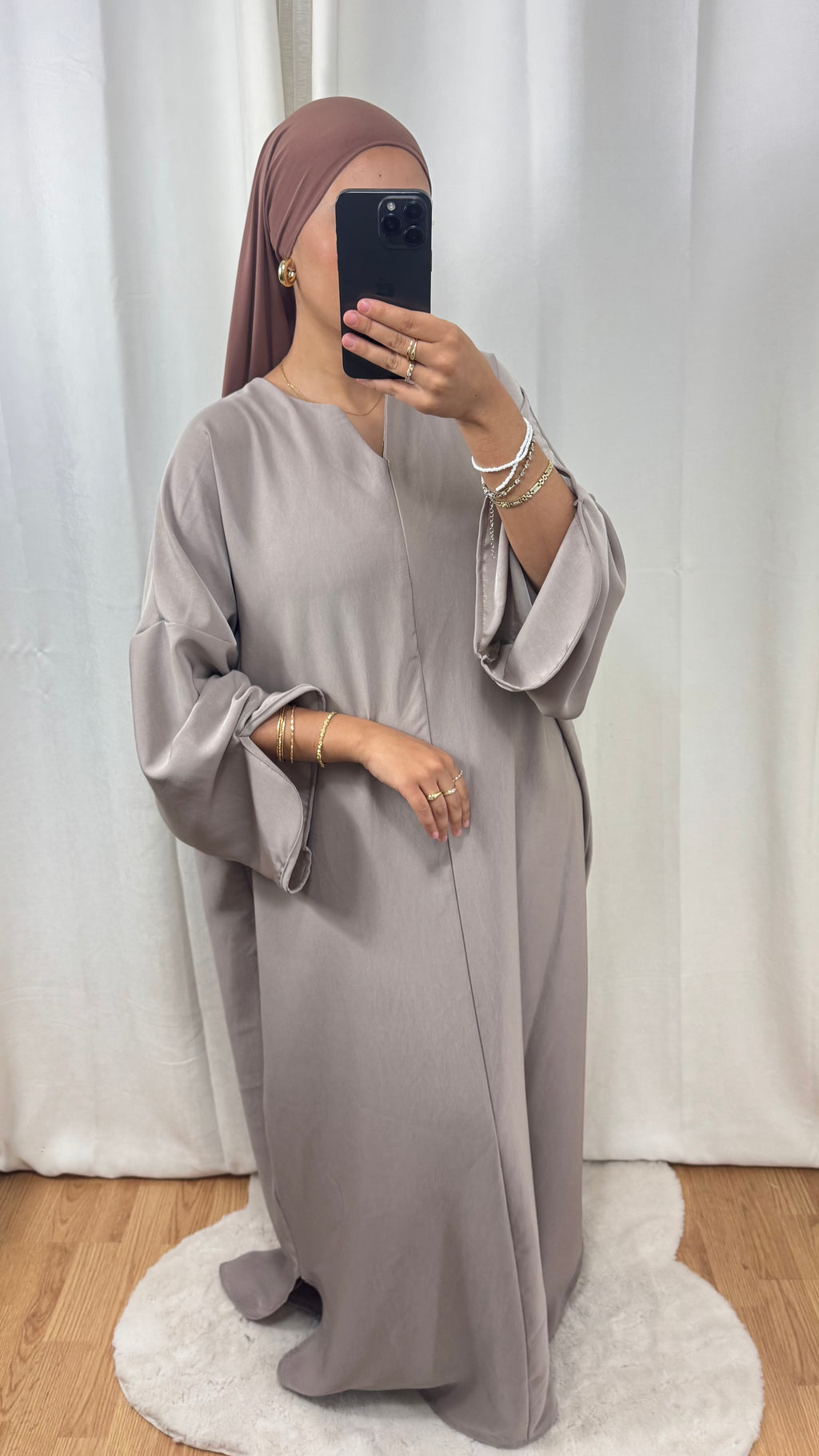 ABAYA DISTINGUÉE - TAUPE