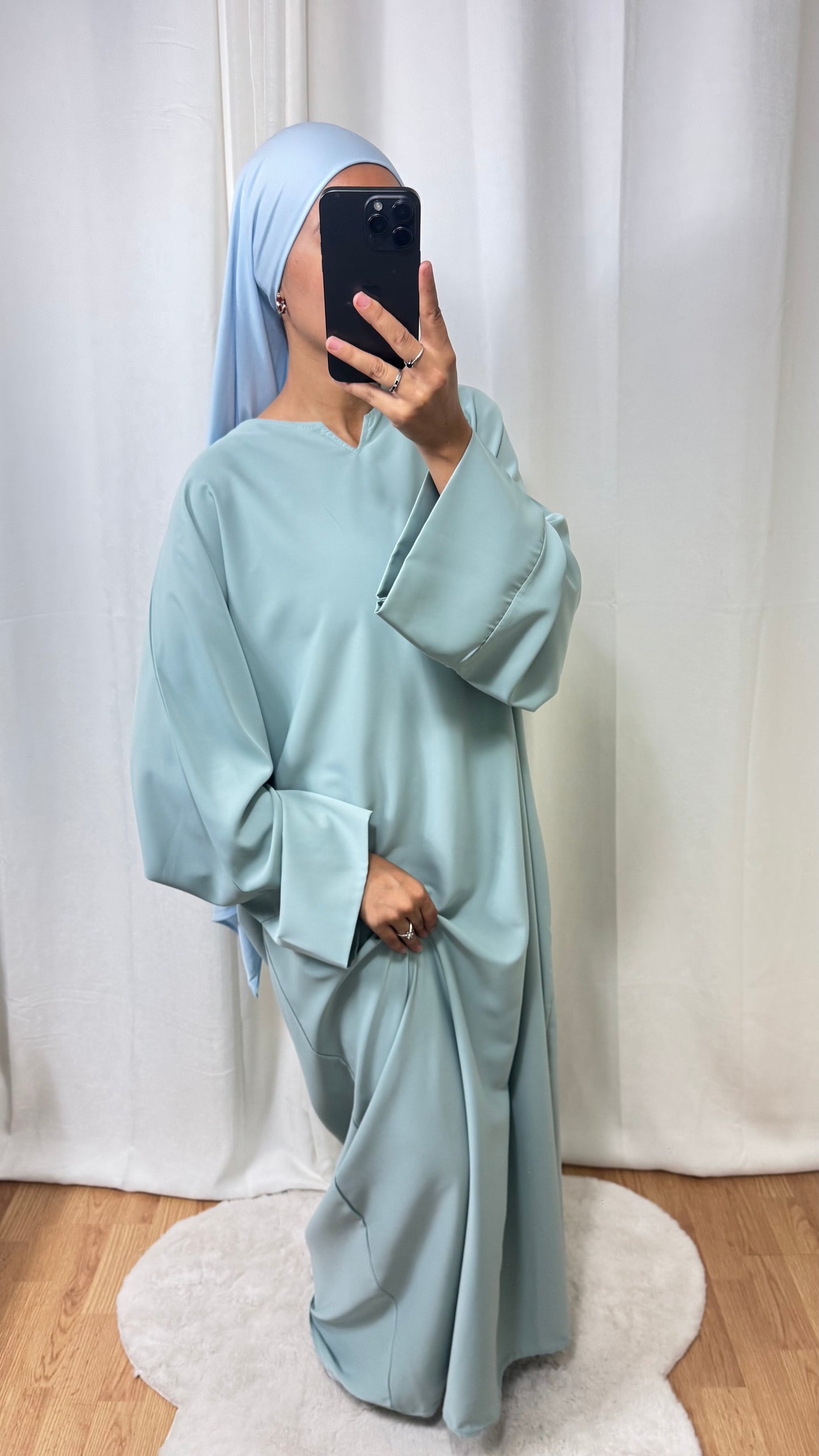 ABAYA AMBREEN - VERT D’EAU