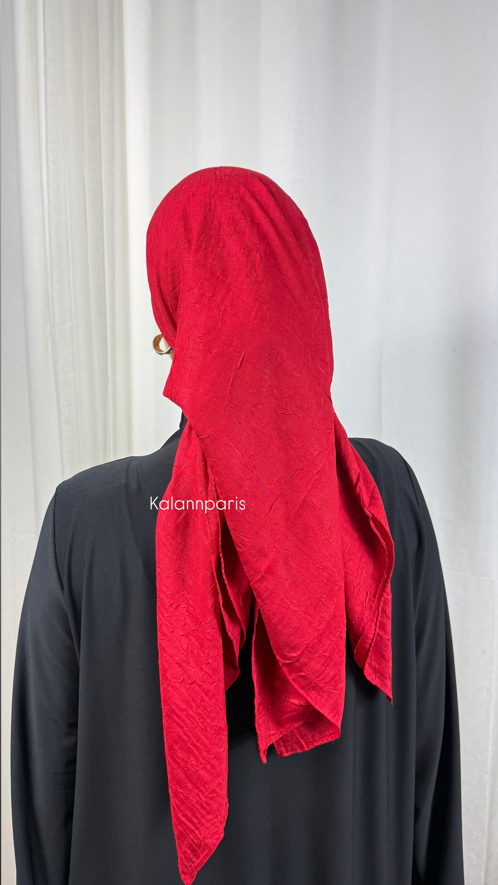 CARRÉ COTON BAMBOO - ROUGE