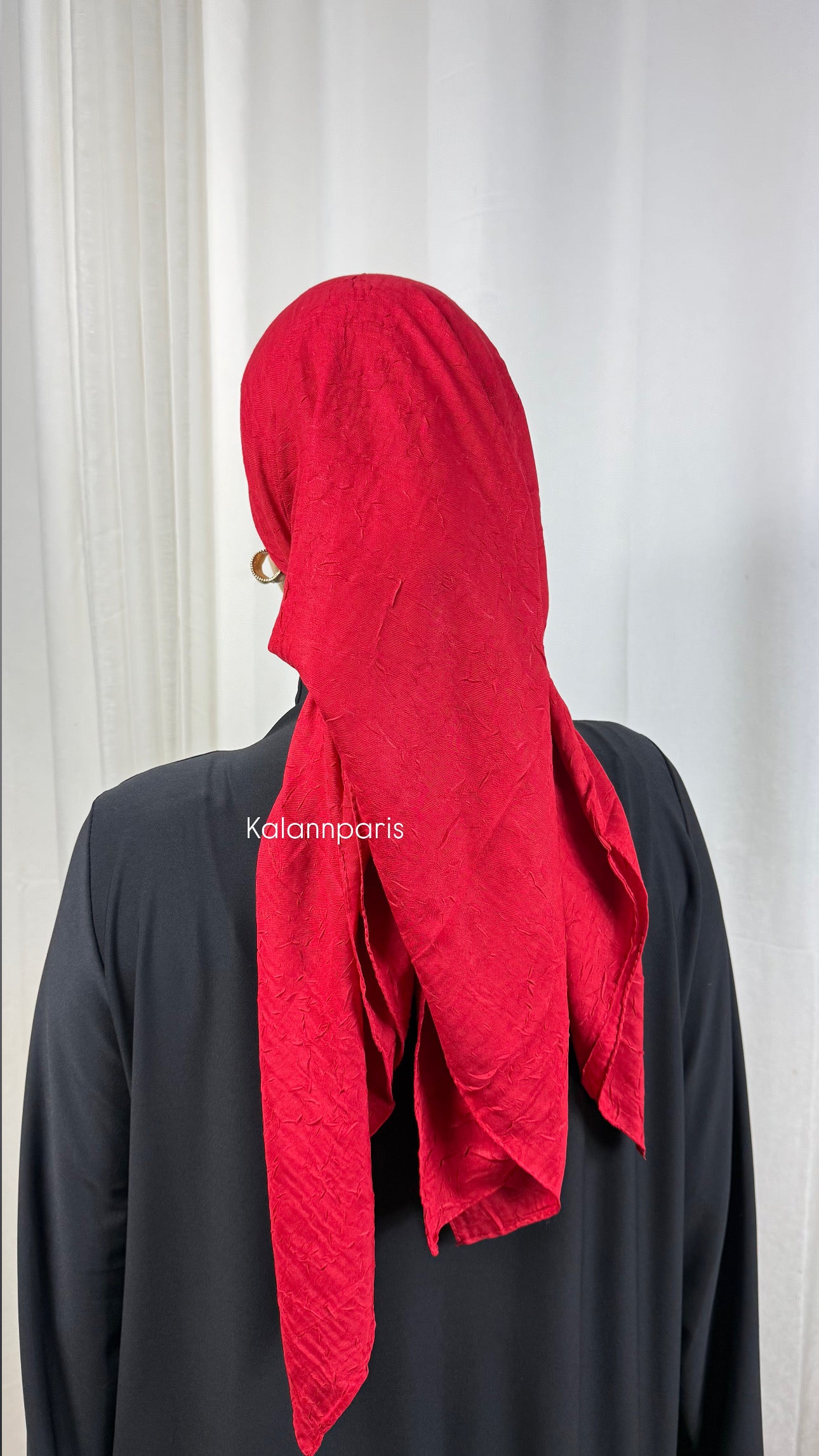 CARRÉ COTON BAMBOO - ROUGE