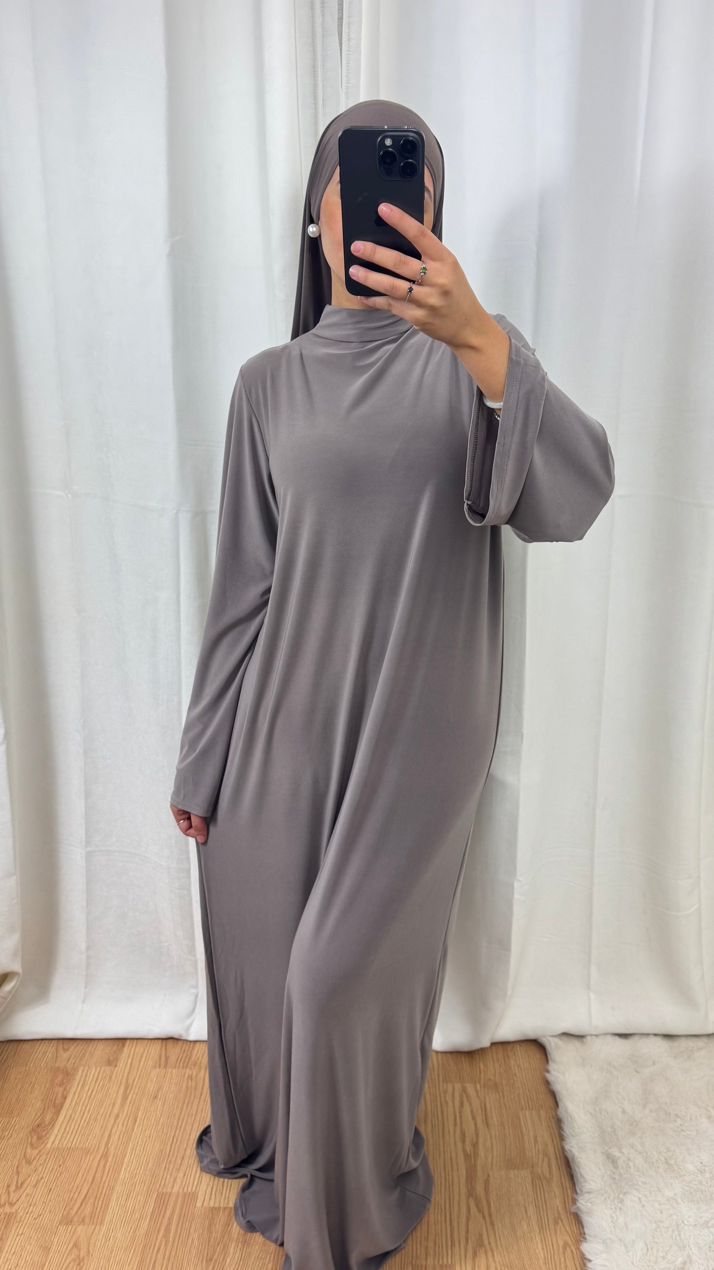 ABAYA JERSEY PREMIUM DE LUXE - TAUPE