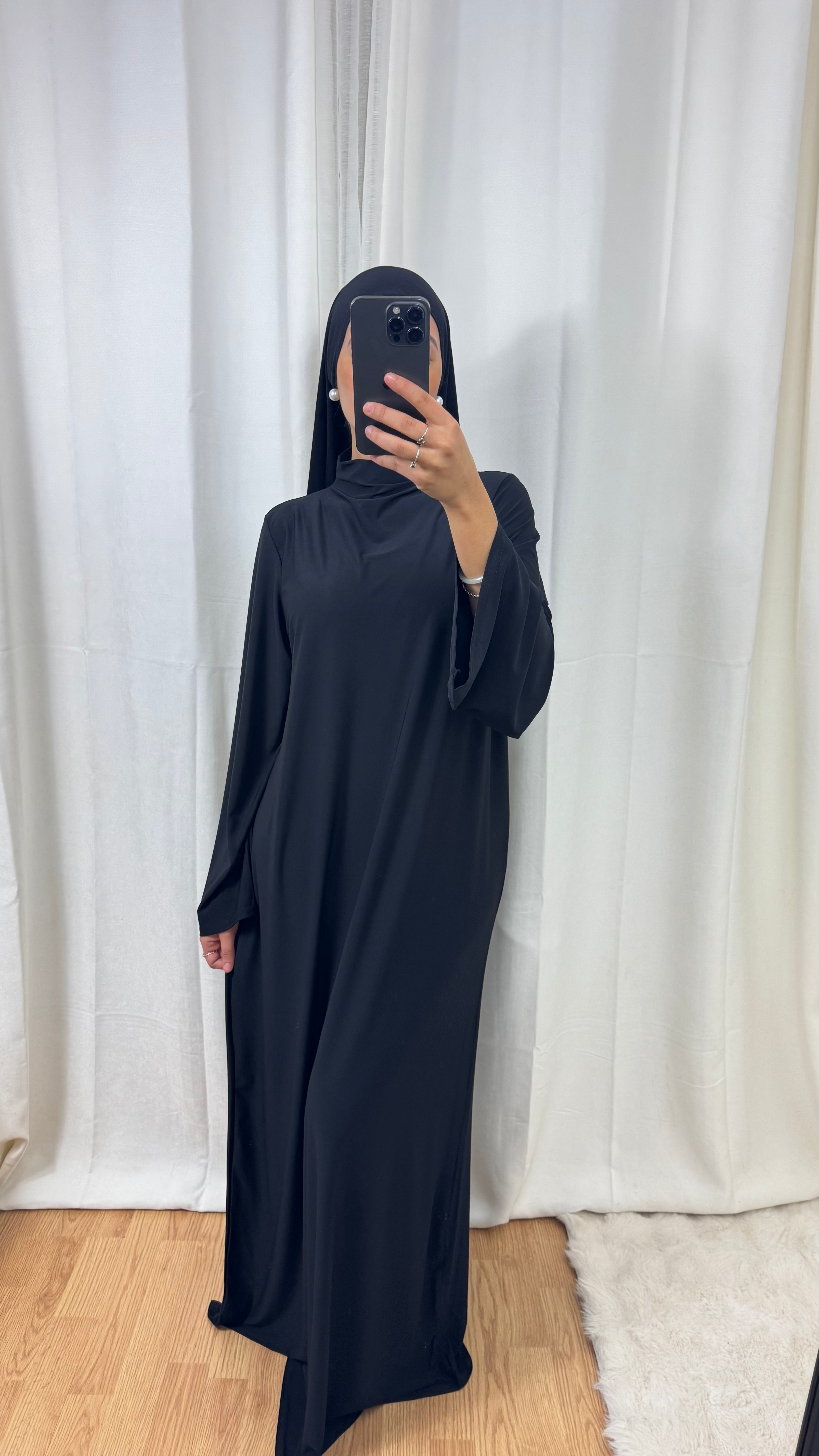 ABAYA JERSEY PREMIUM DE LUXE - NOIR