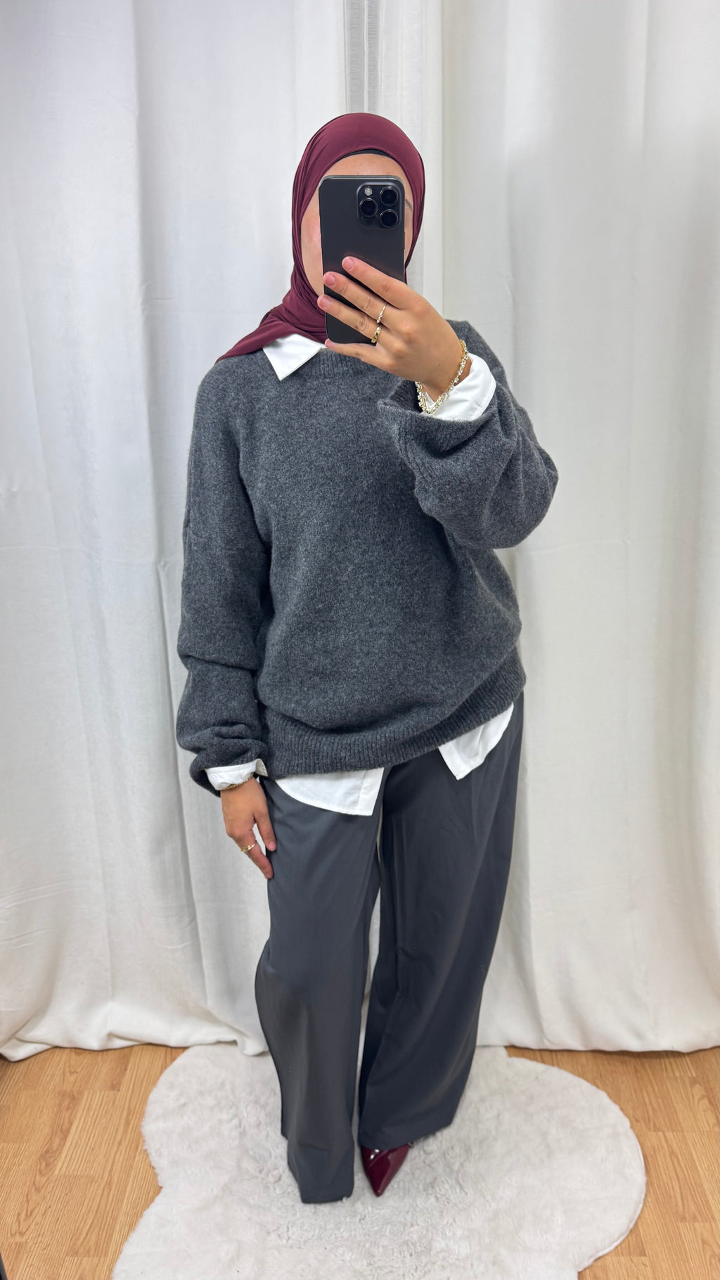 PULL CACHEMIRE - GRIS ANTHRACITE