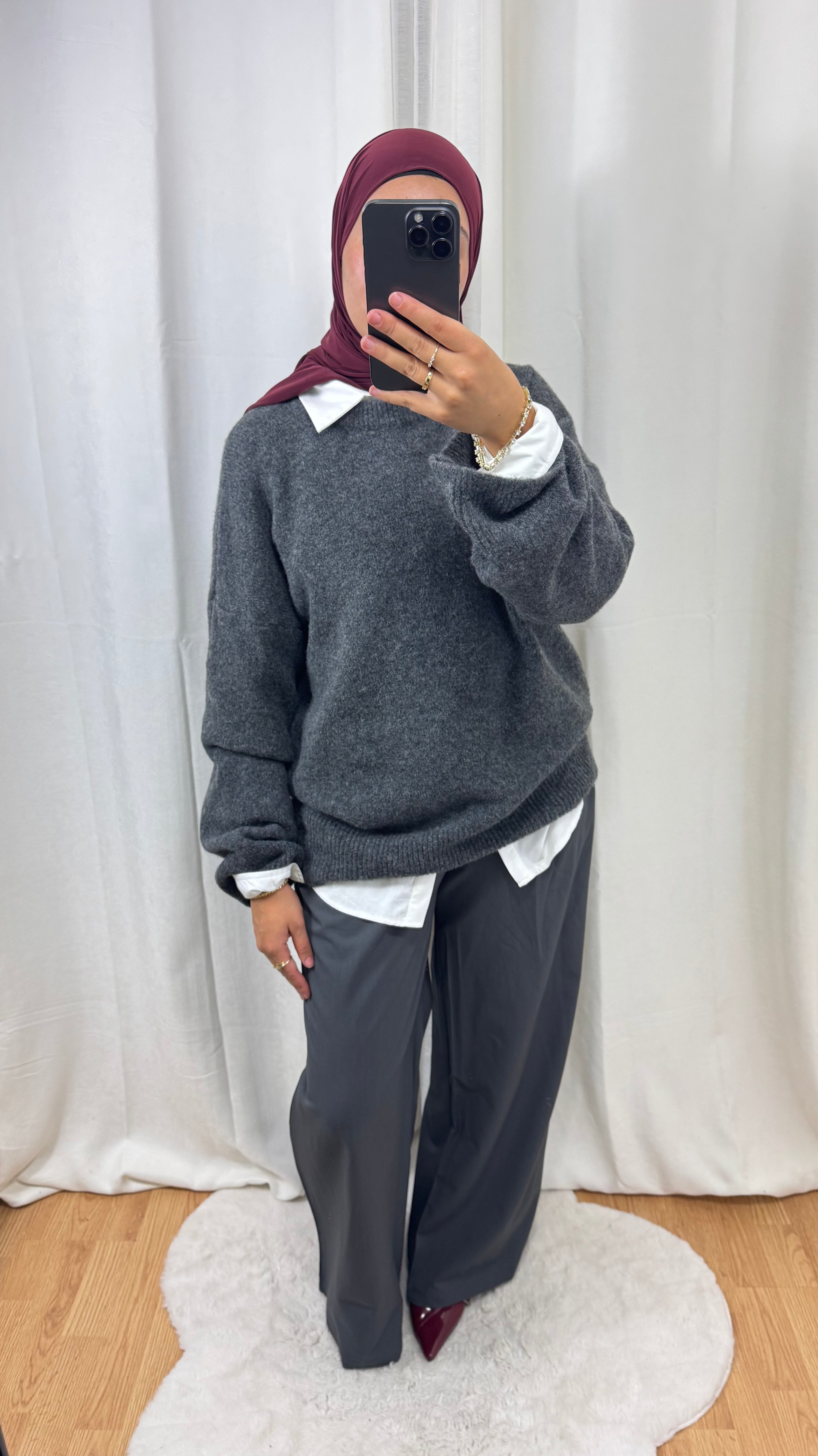 PULL CACHEMIRE - GRIS ANTHRACITE