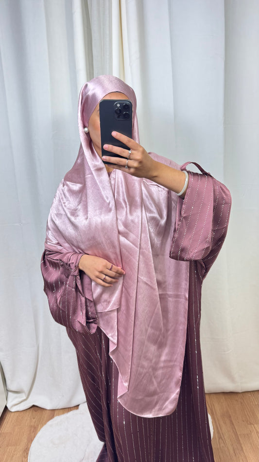 HIJAB SATINÉ - ROSE