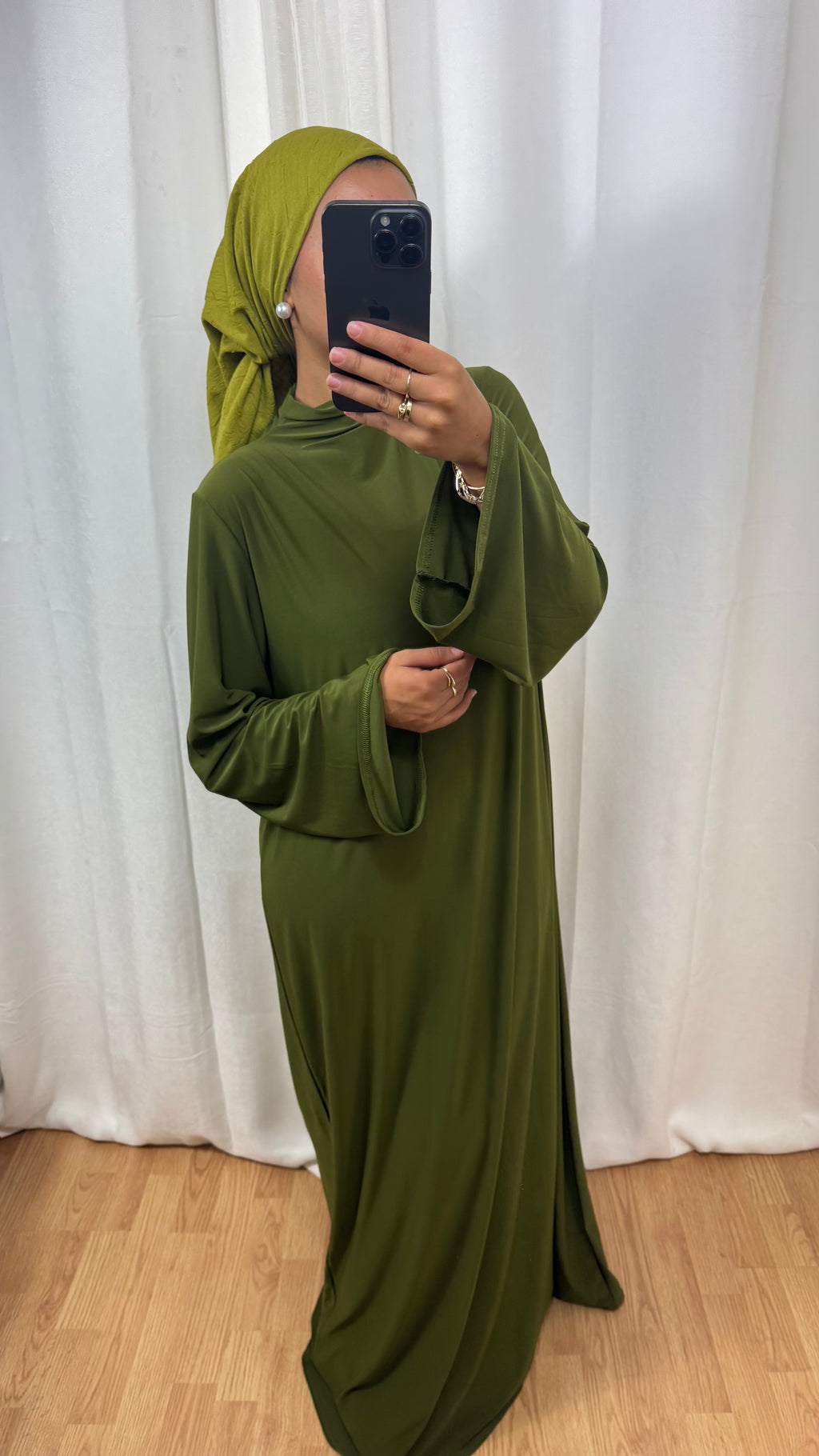 ABAYA JERSEY PREMIUM DE LUXE - OLIVE