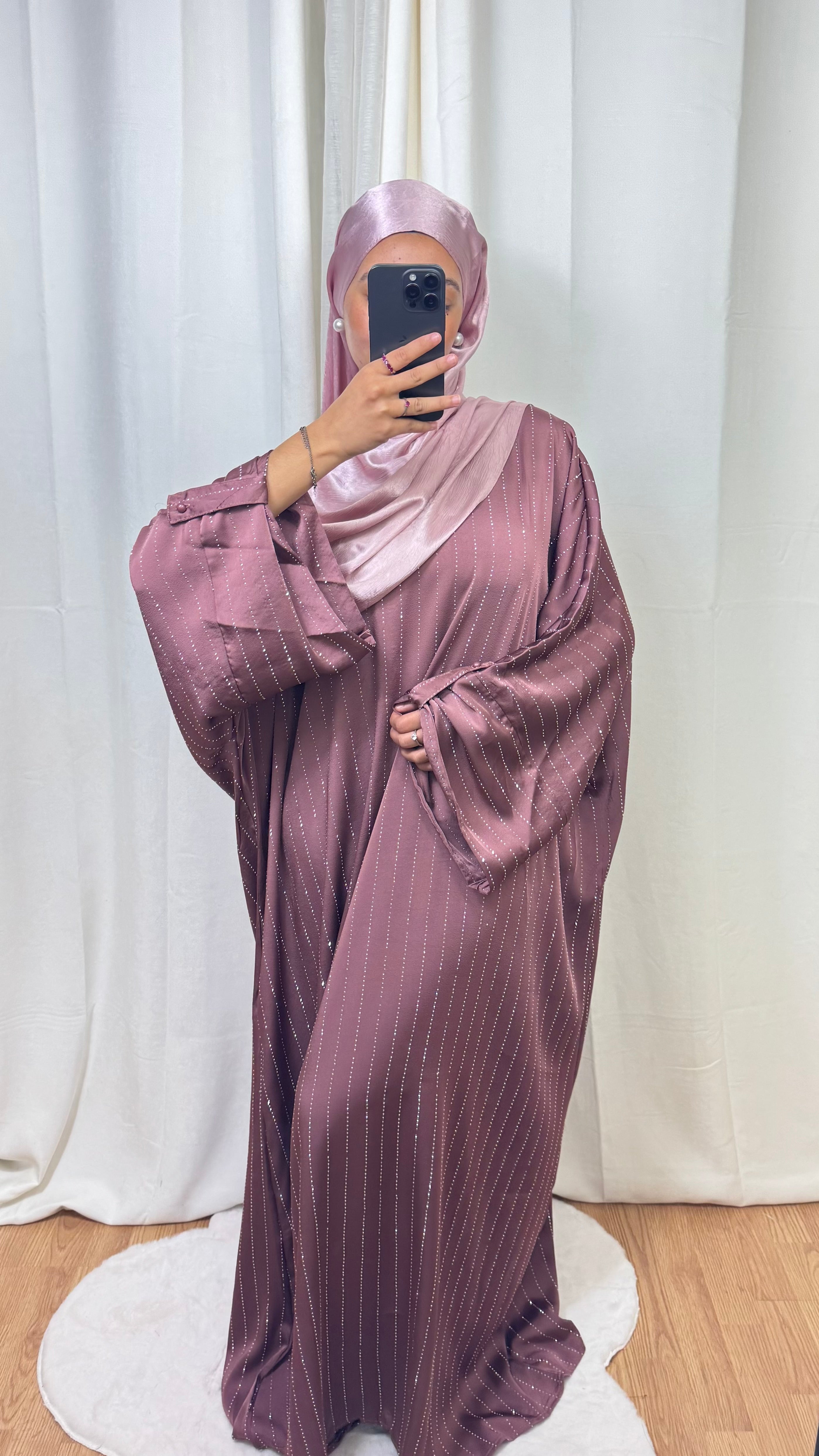 HIJAB SATINÉ - ROSE