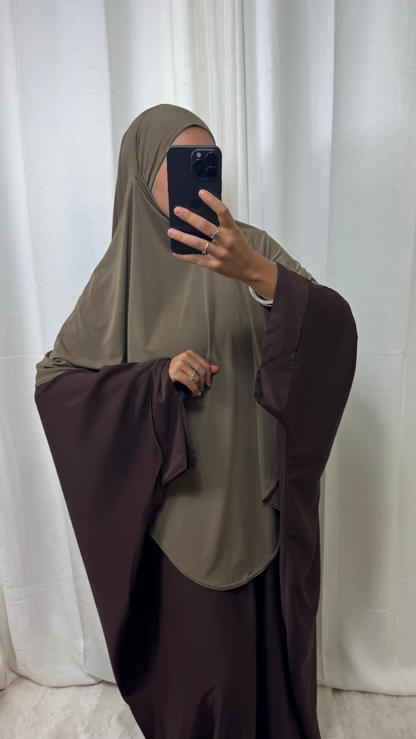 KHIMAR JERSEY LONG - TAUPE