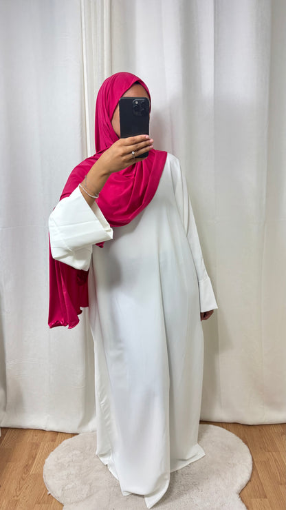ABAYA AMBREEN - BLANC