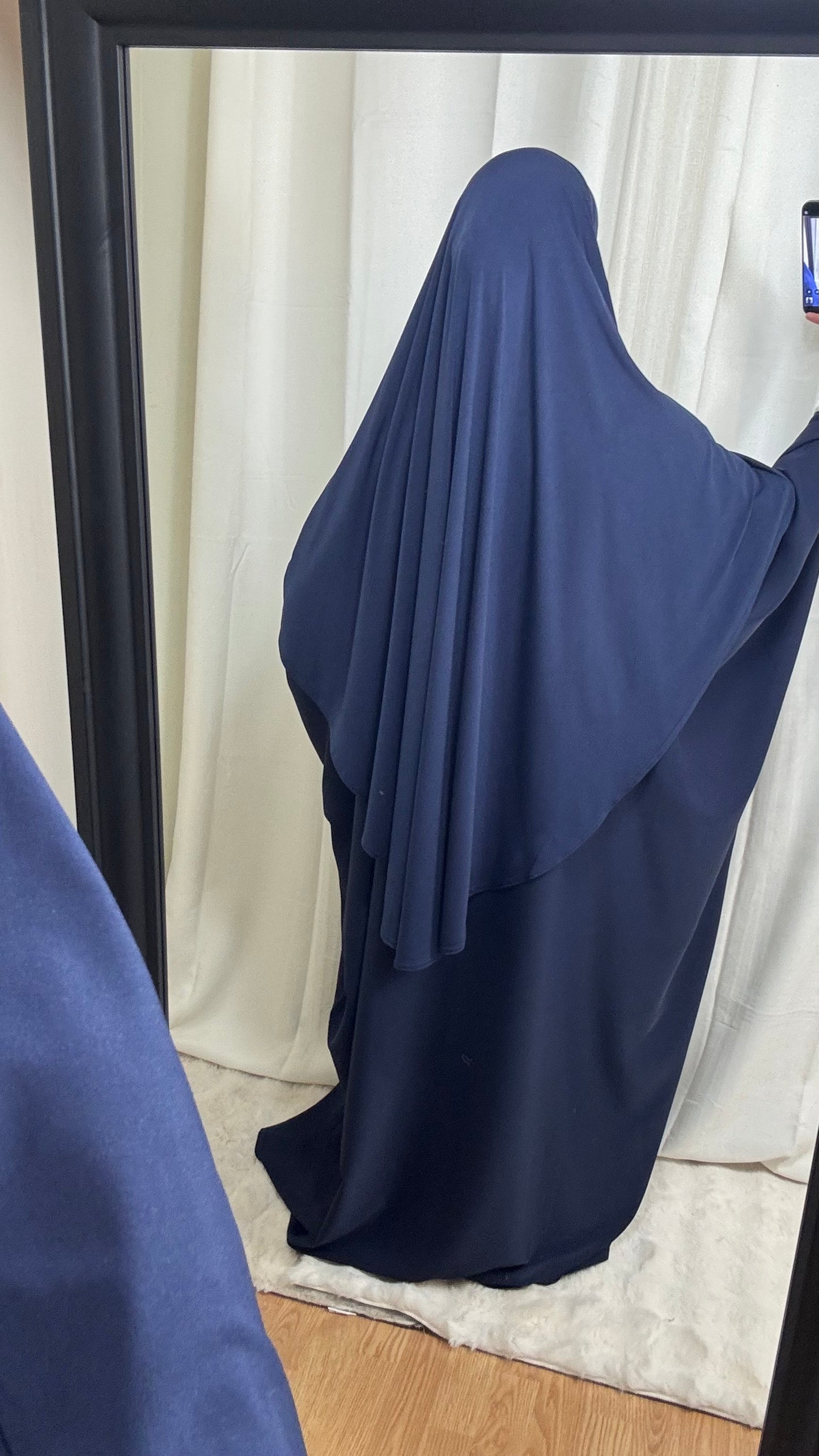 KHIMAR JERSEY LONG- BLEU MARINE