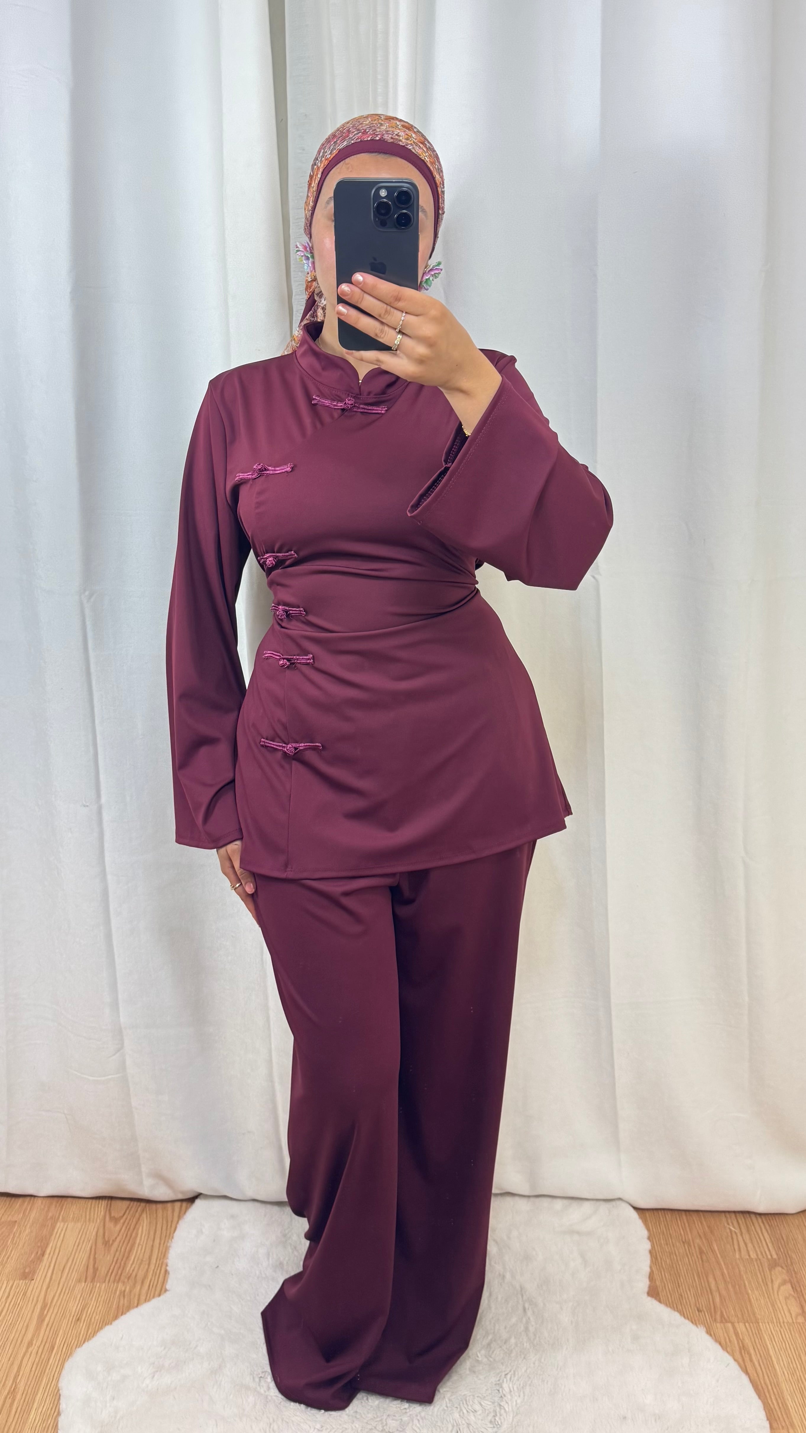 BURKINI SAKURA CINTRÉ - BORDEAUX