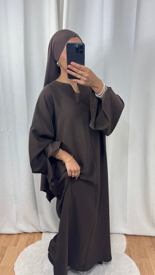 ABAYA DISTINGUÉE - CHOCOLAT