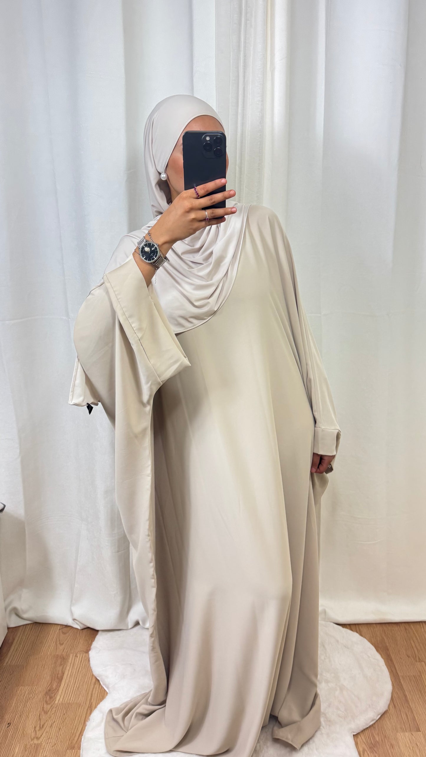 ABAYA SAOUDIENNE ELEGANCE - BEIGE
