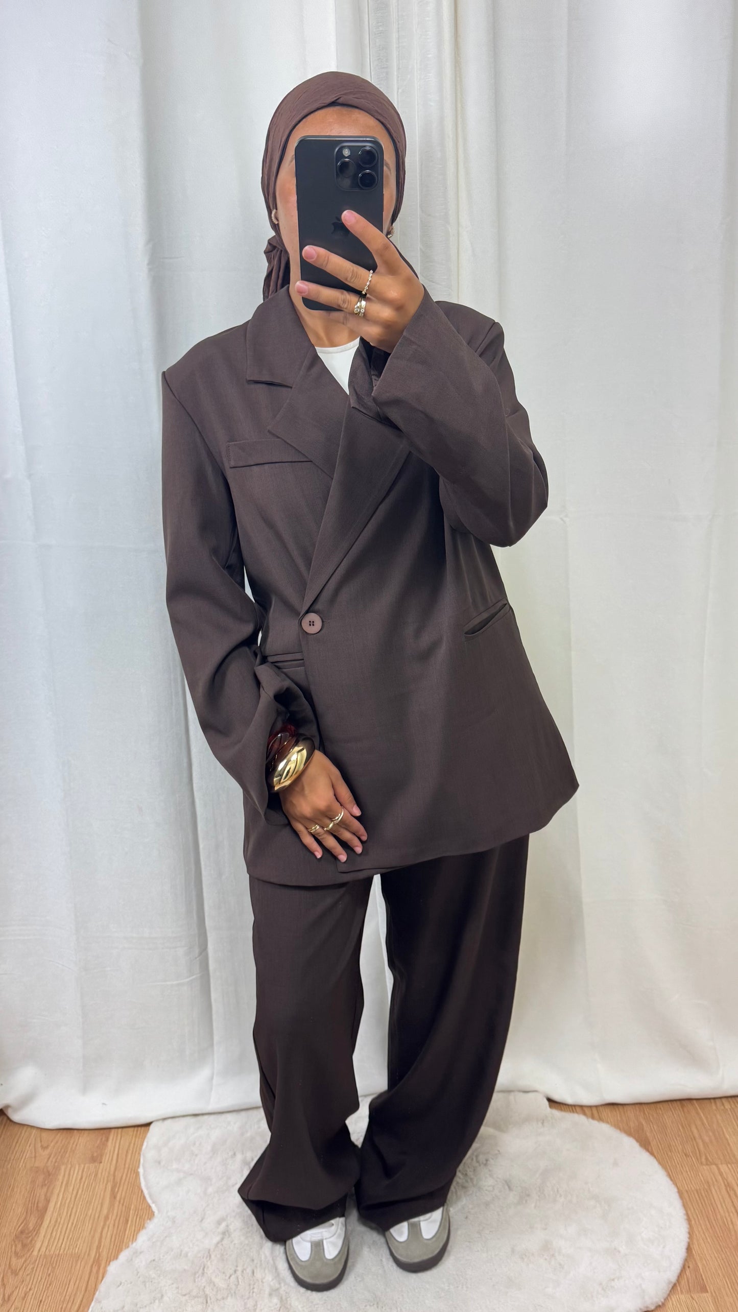 ENSEMBLE BLAZER - MARRON