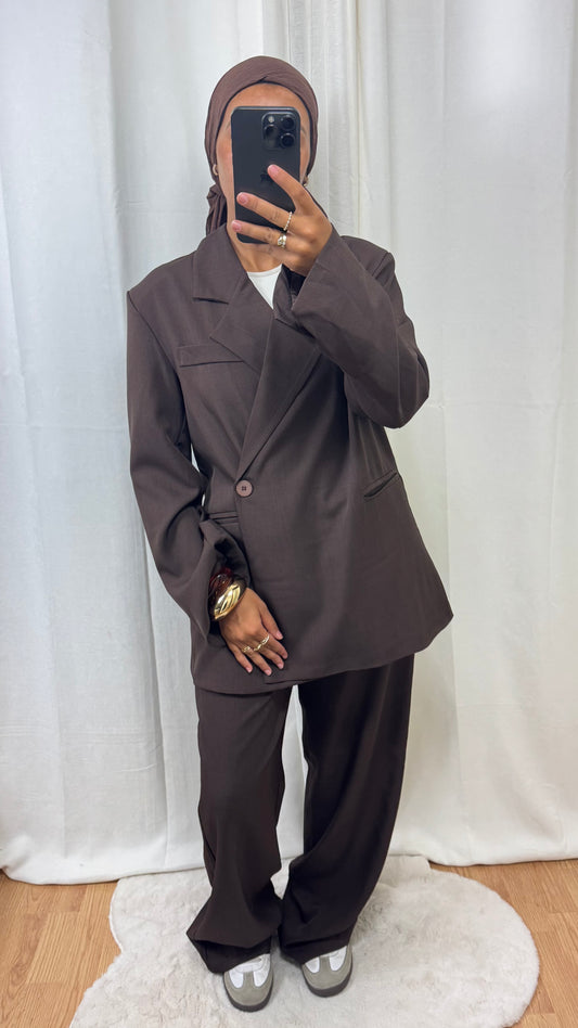 ENSEMBLE BLAZER - MARRON