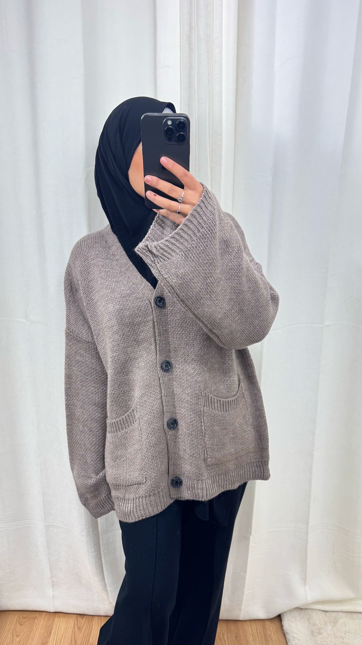 CARDIGAN TANINA - TAUPE