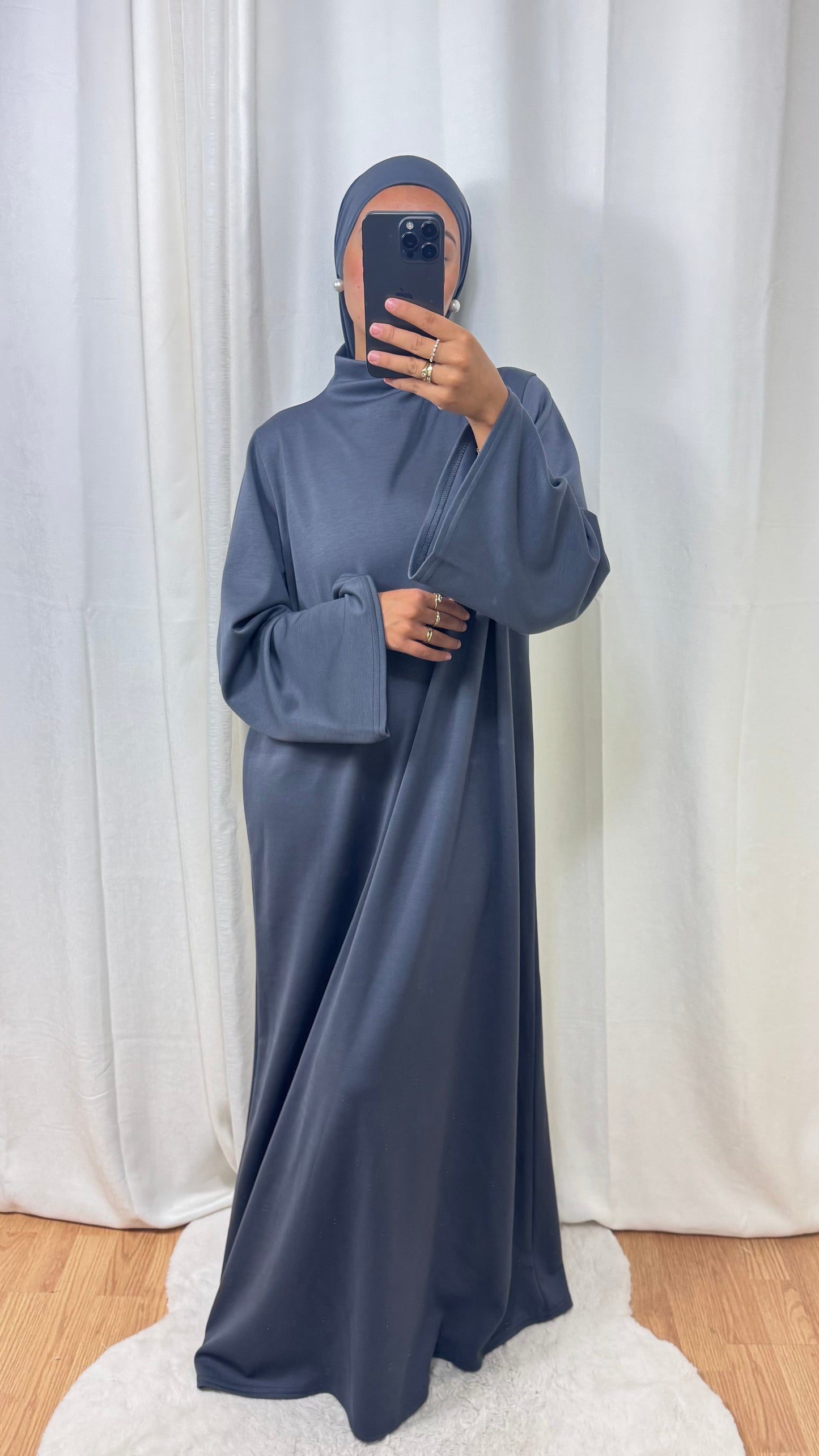 ABAYA HIVER - GRIS ANTHRACITE