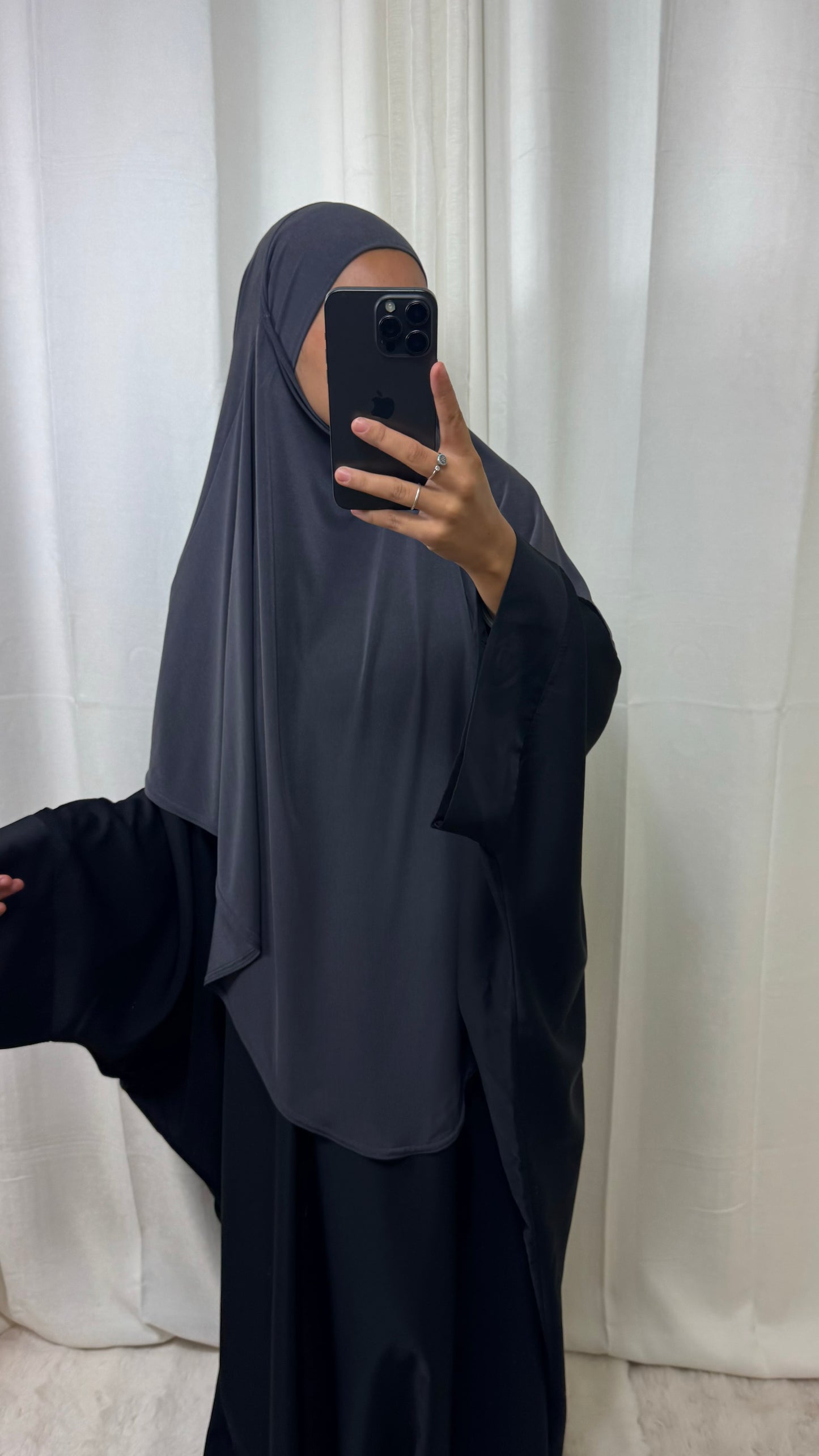 KHIMAR JERSEY LONG - GRIS