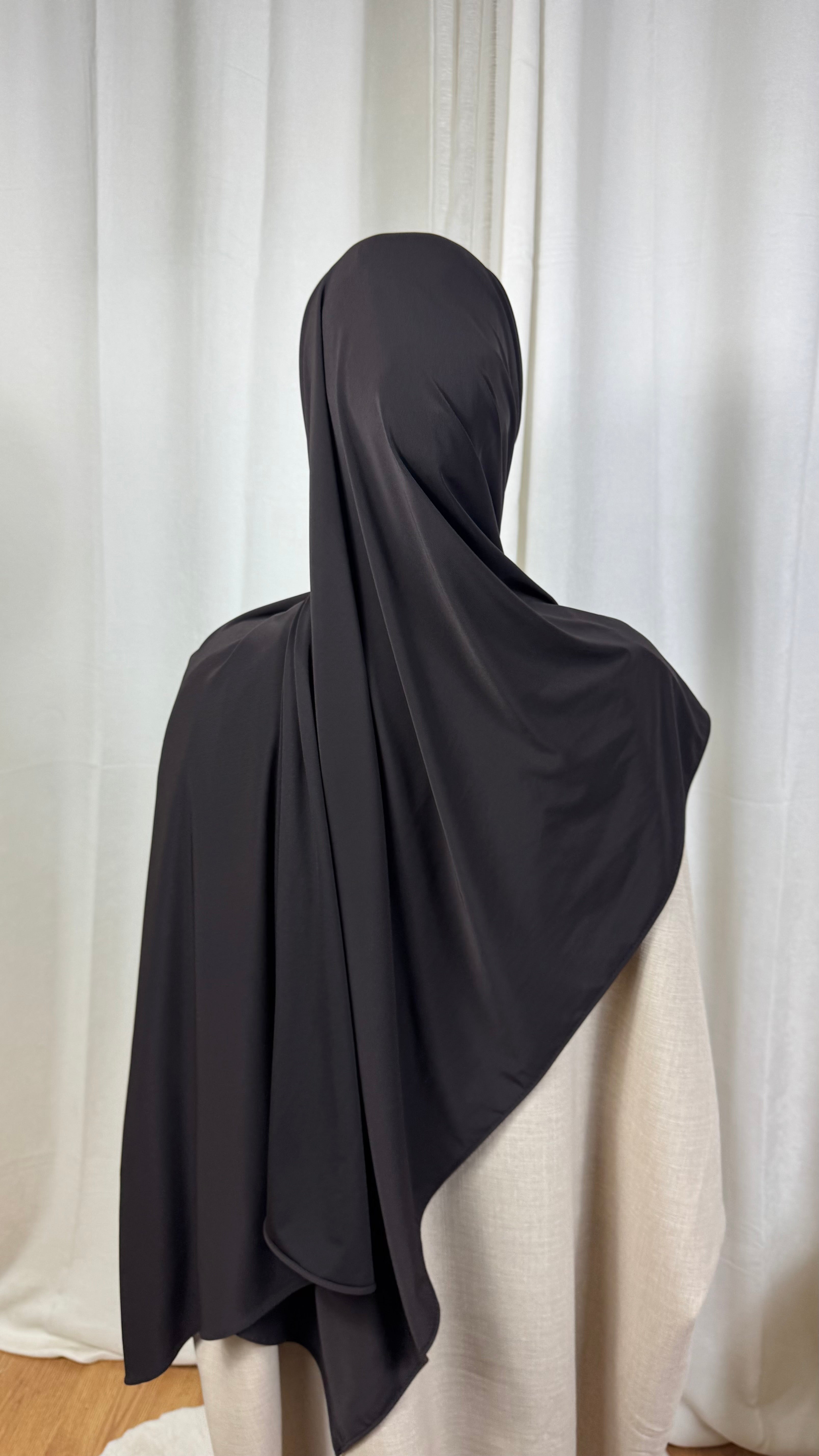 HIJAB JERSEY PREMIUM - MARRON FONCÉ
