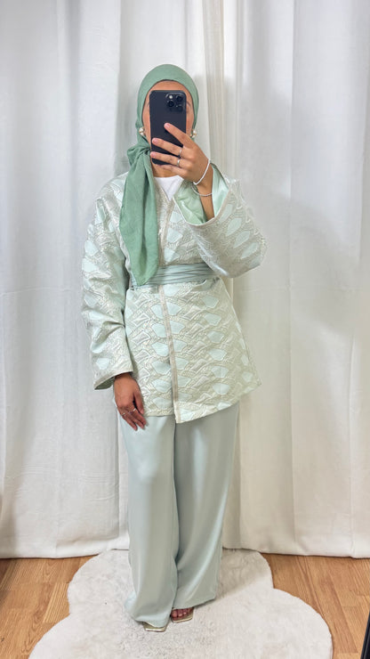 ENSEMBLE MALAK 4 PIÈCES - VERT D’EAU