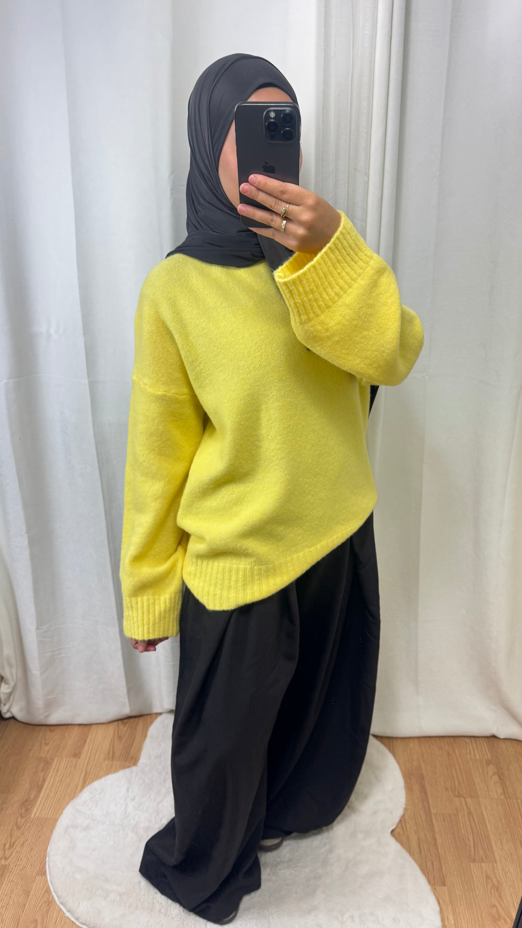 PANTALON LARGE - MARRON