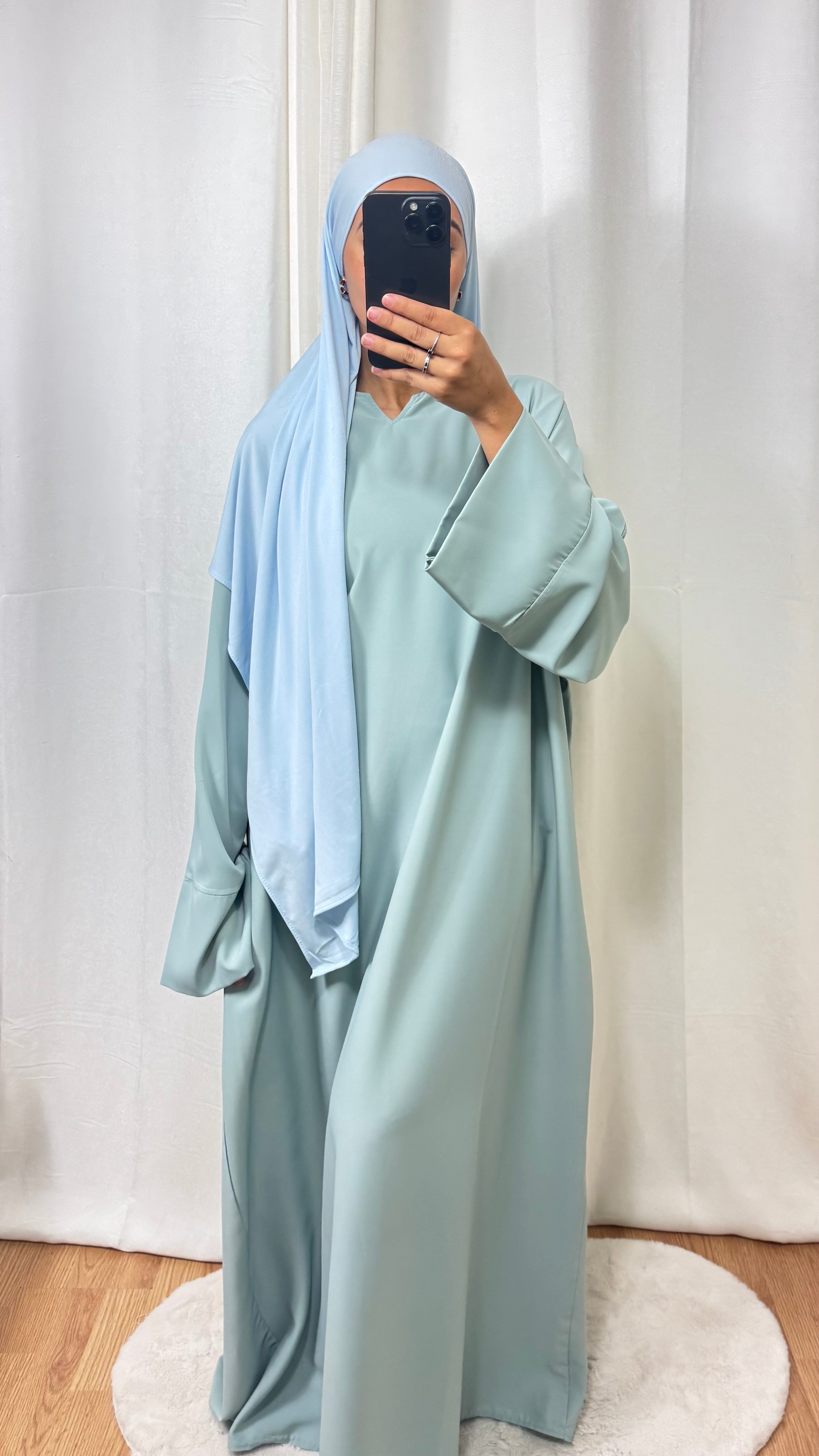 ABAYA AMBREEN - VERT D’EAU
