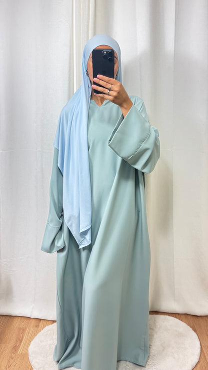 ABAYA AMBREEN - VERT D’EAU