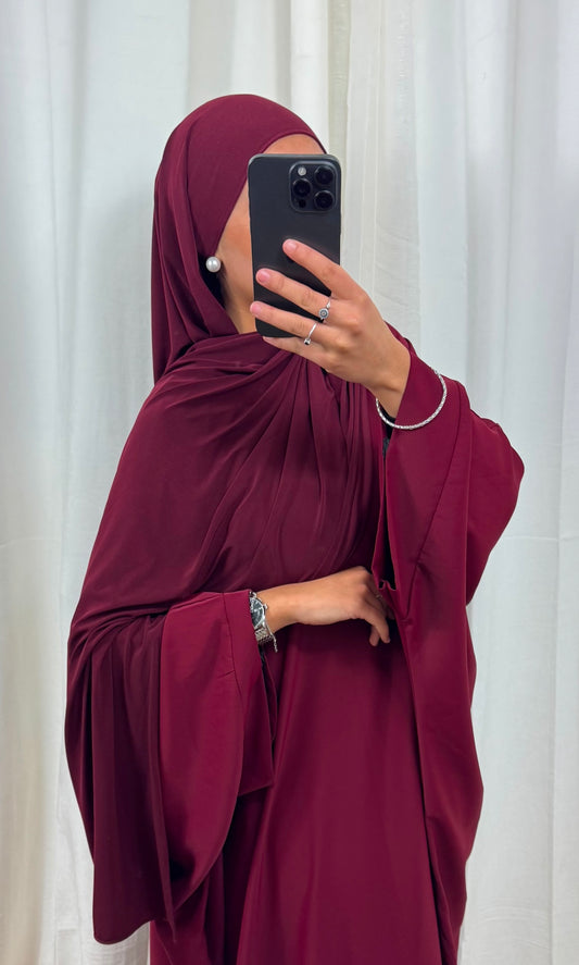 HIJAB JERSEY PREMIUM  - BORDEAUX