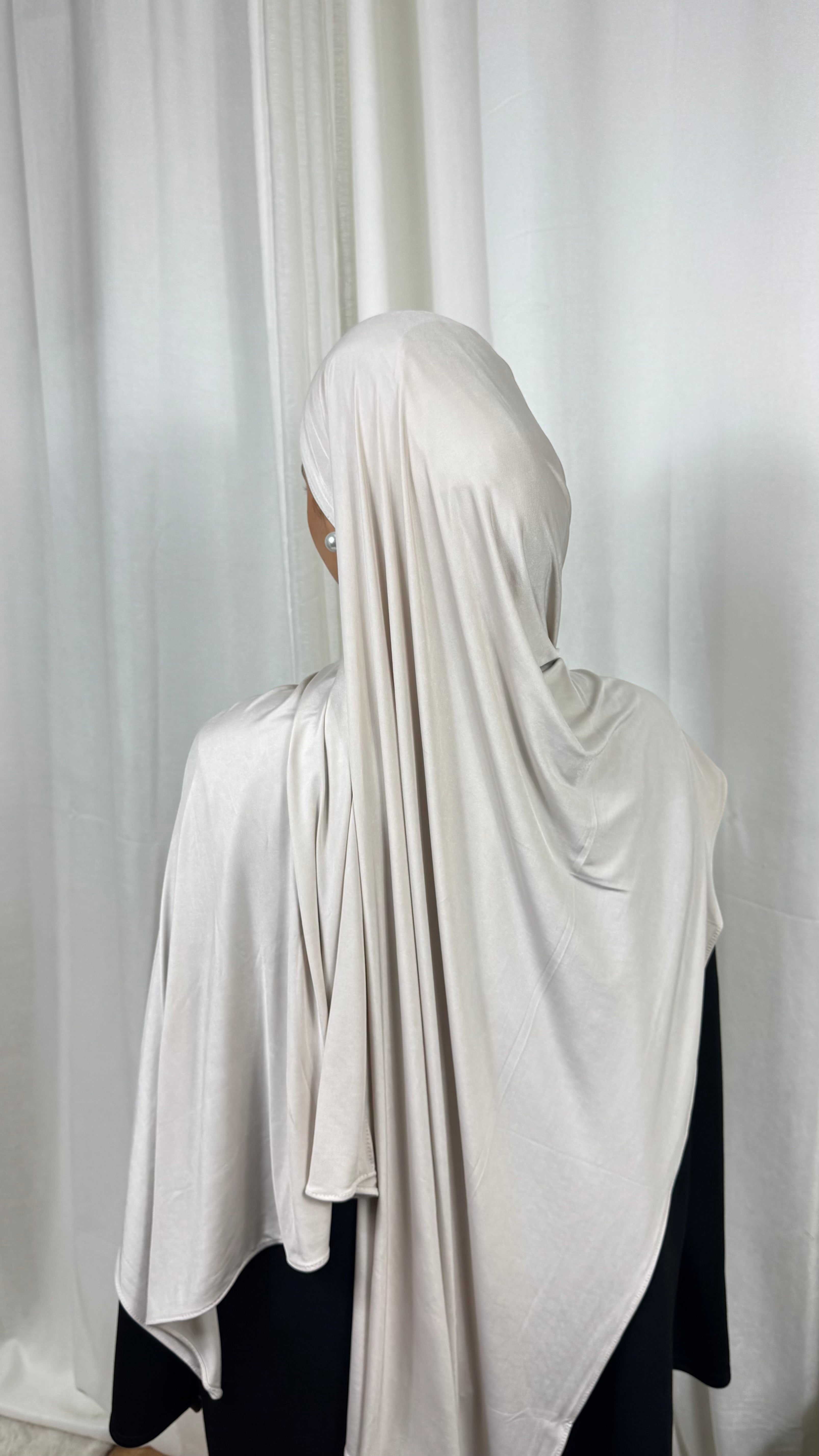 HIJAB LIQUIDE JERSEY PREMIUM  - BEIGE