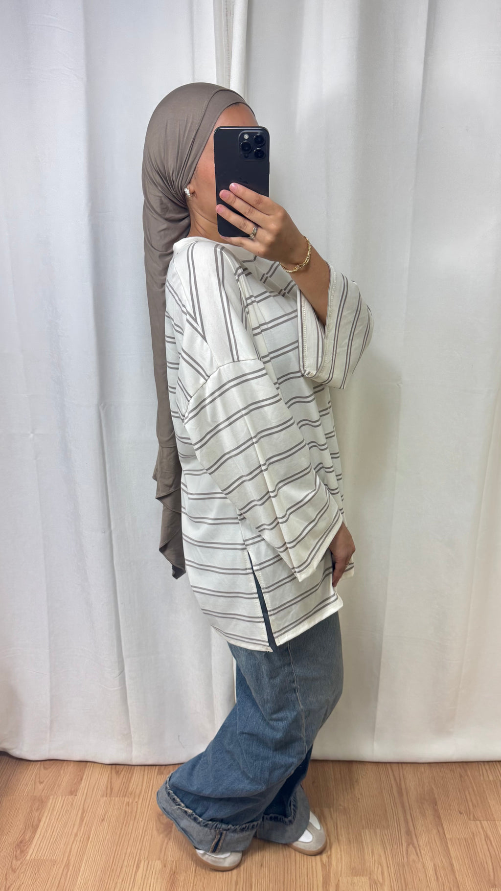 T-SHIRT RAYÉ  - BEIGE