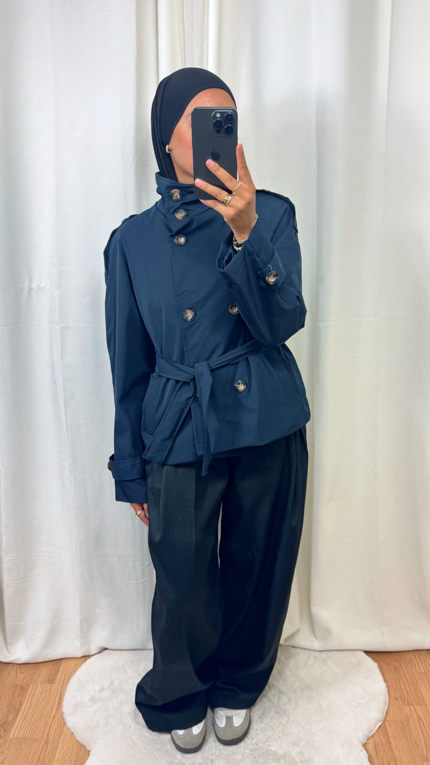 TRENCH COURT - BLEU MARINE
