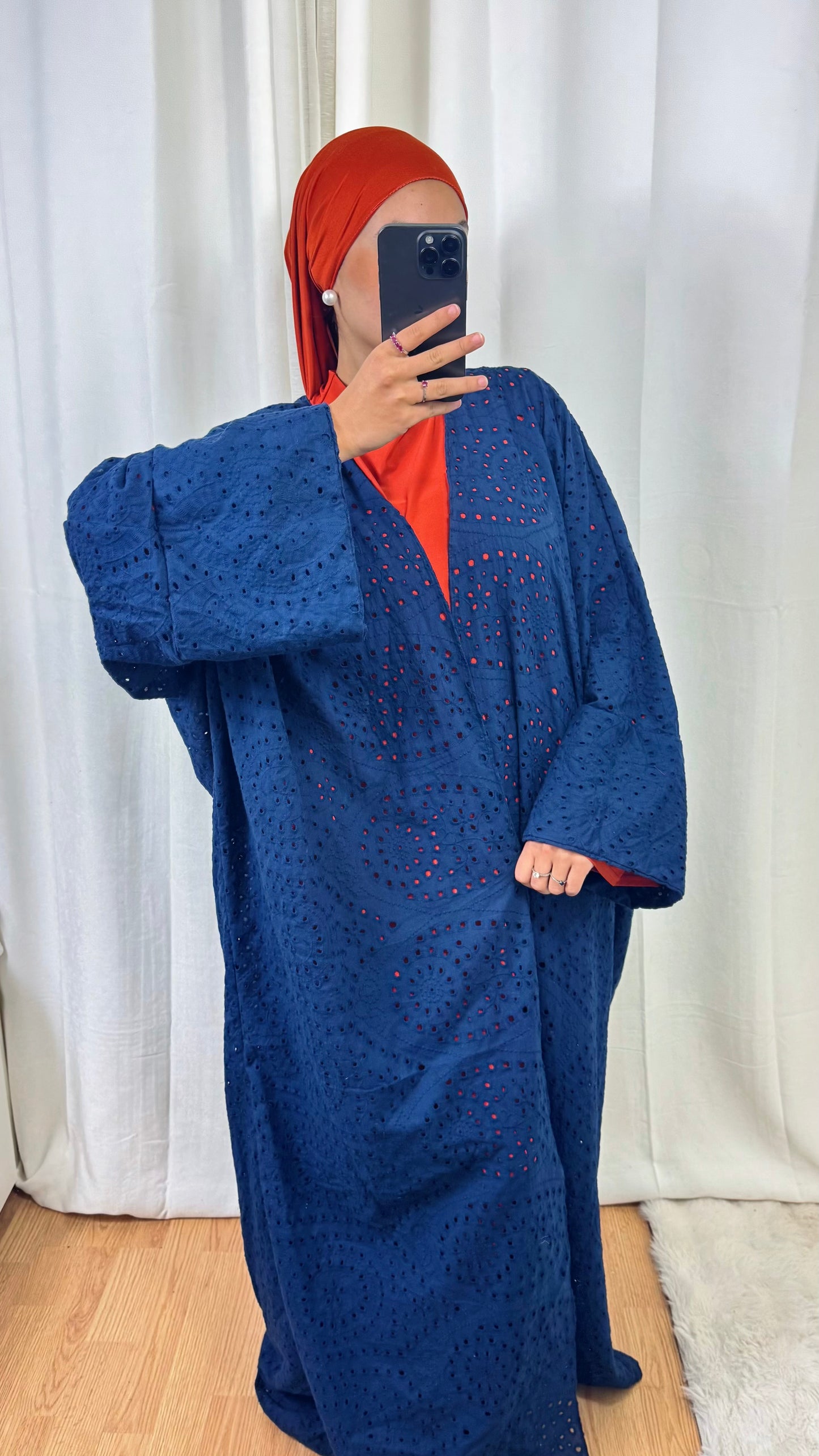 KIMONO ZAHRA - BLEU MARINE