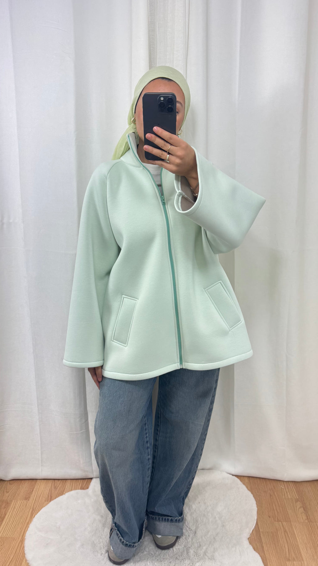 CARDIGAN LONG - VERT D’EAU
