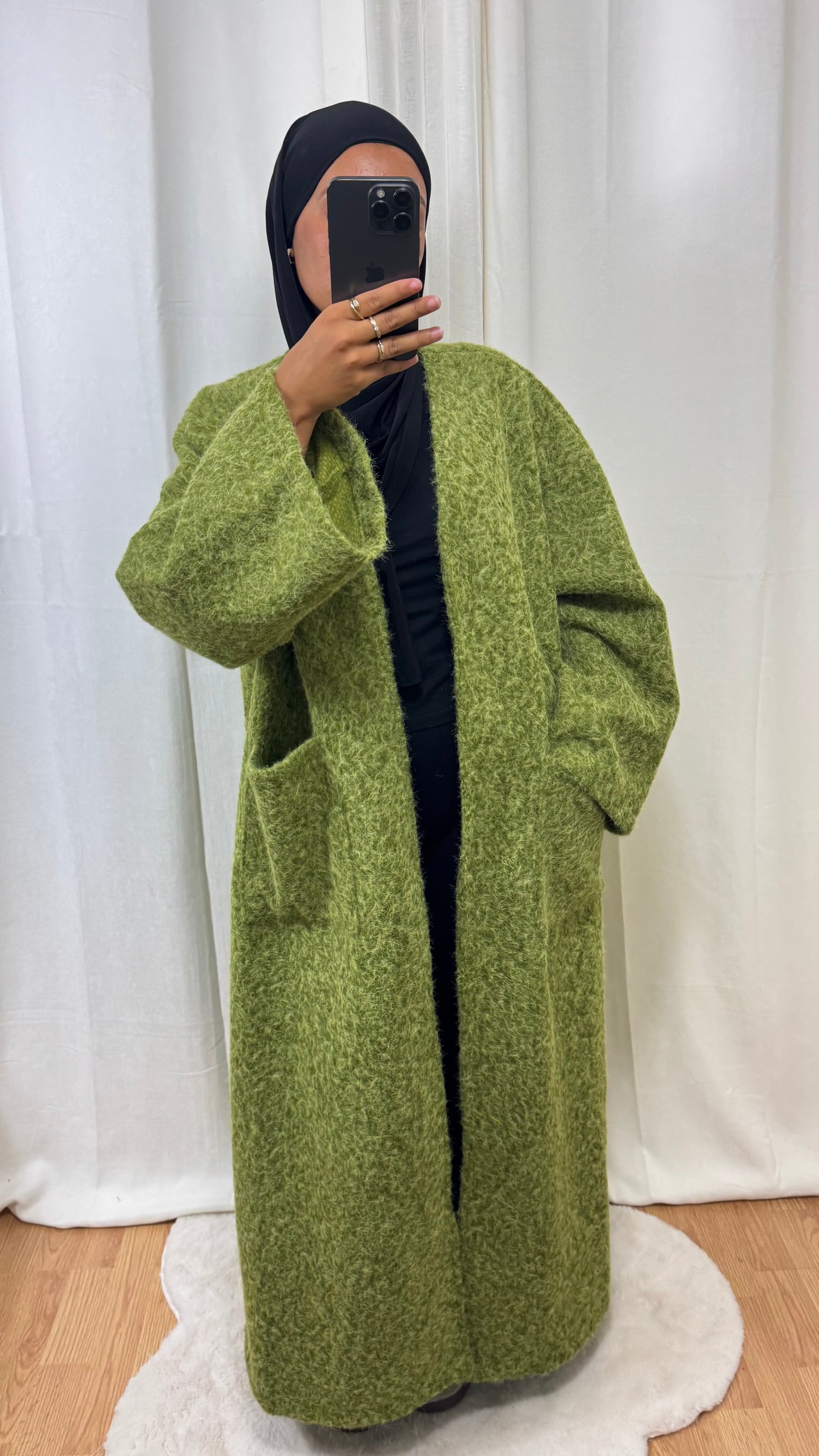 MANTEAU ANNAËL - OLIVE