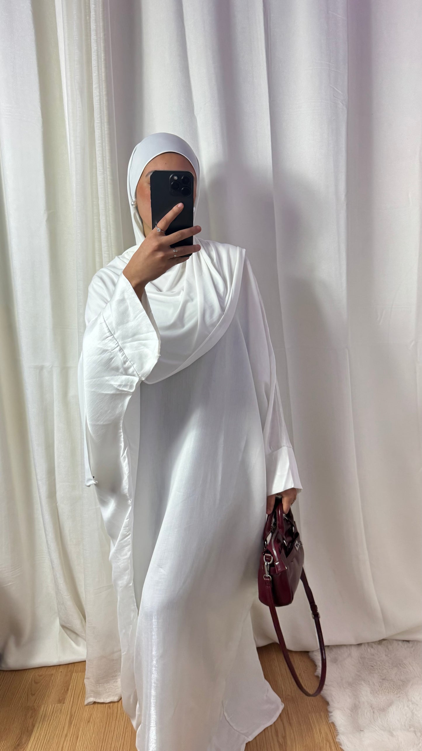 ABAYA KHALEEDJI - BLANC