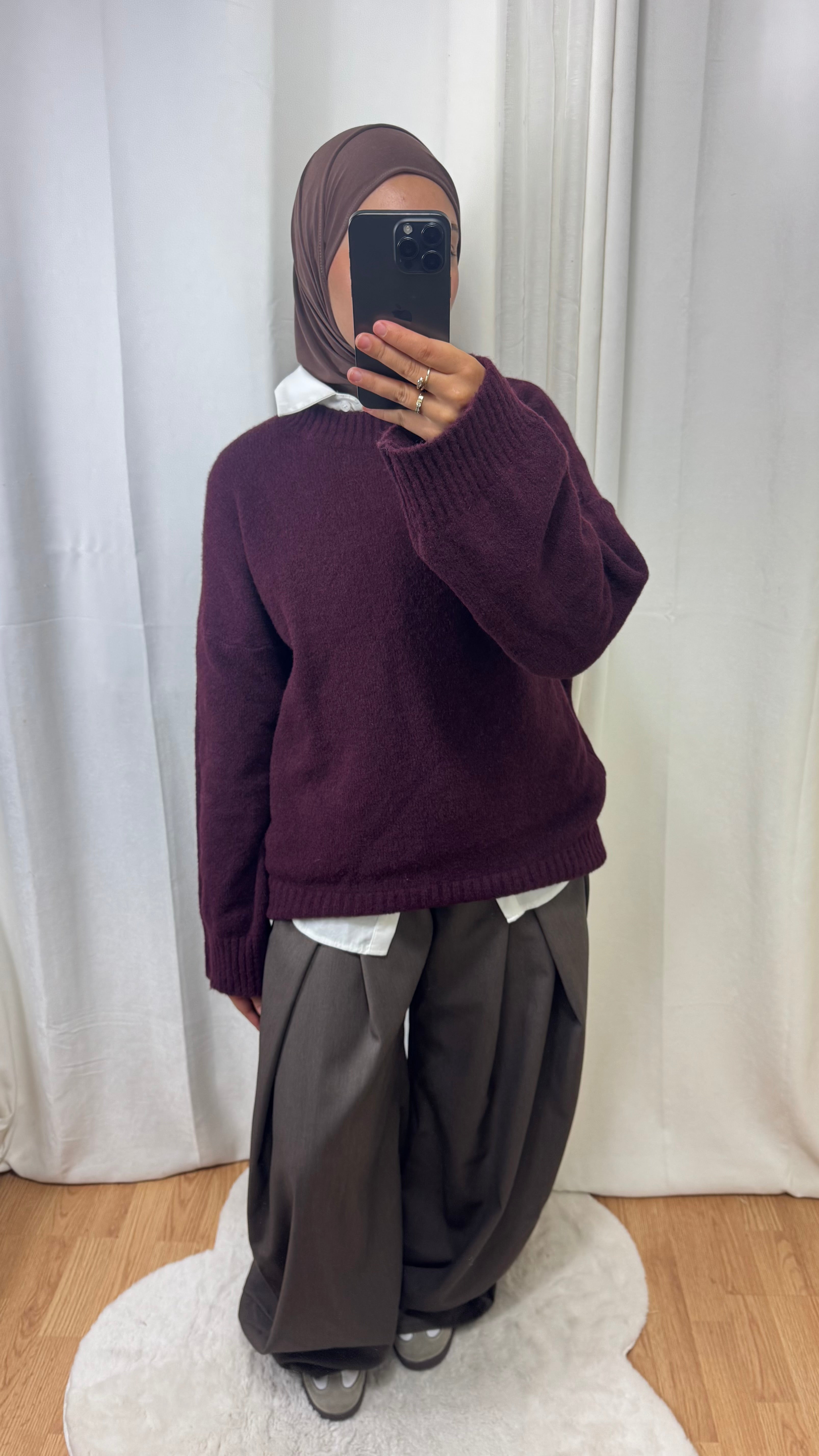 PULL CACHEMIRE - CHERRY