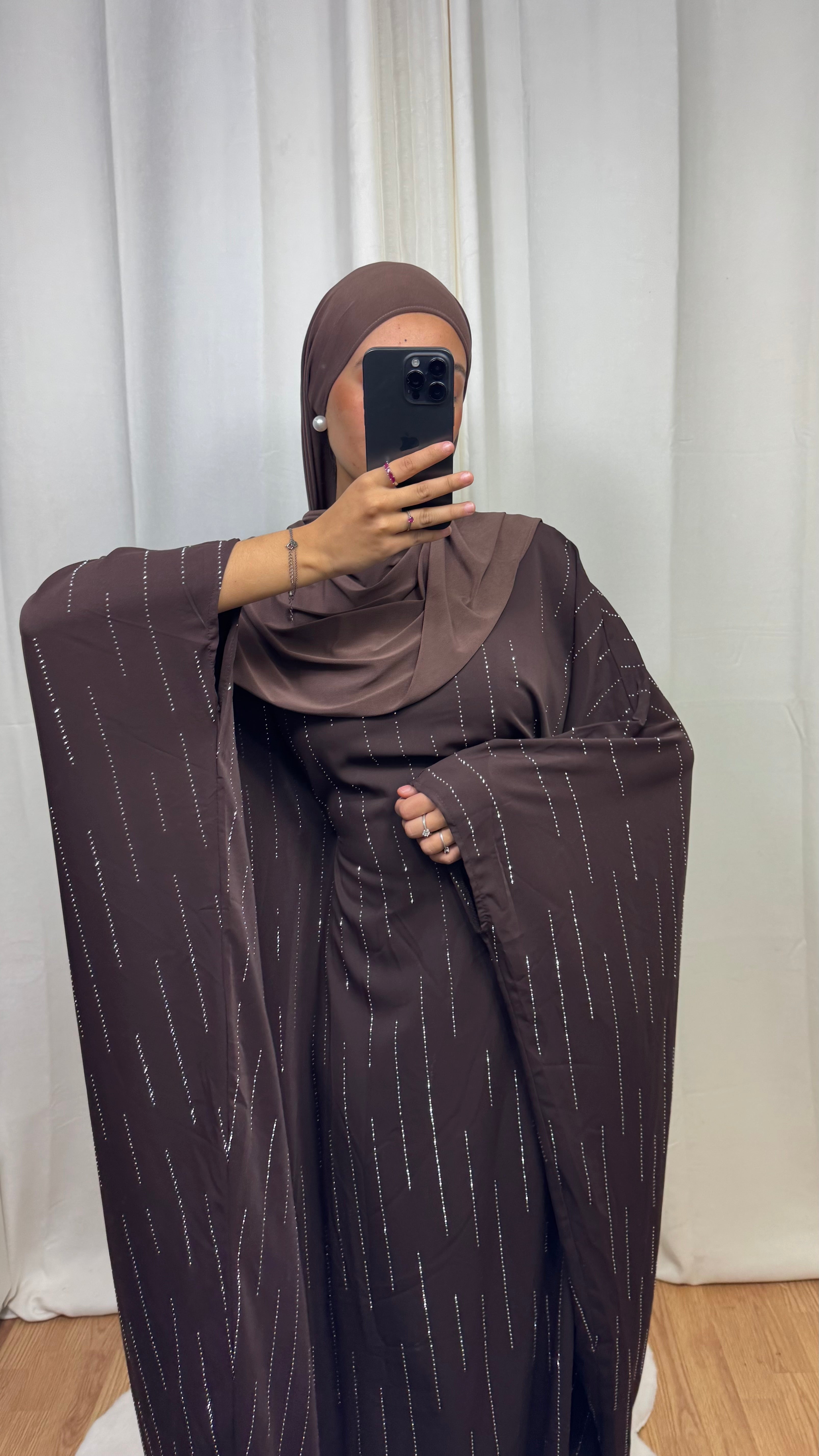 ABAYA ELÉA - MARRON