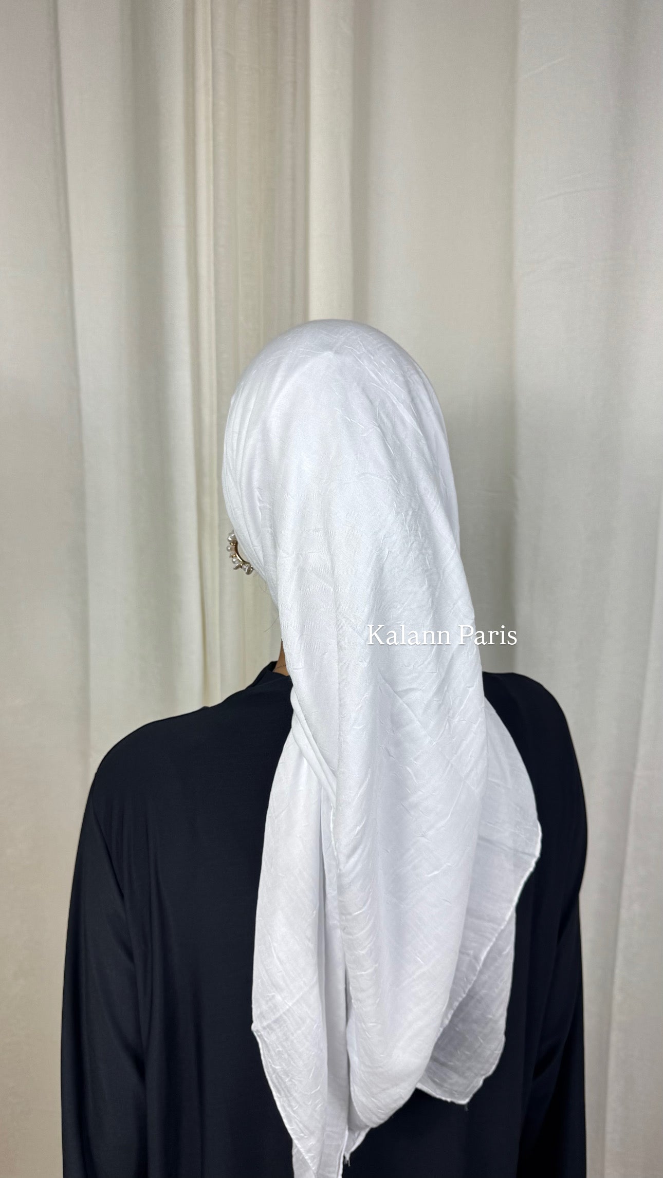 CARRÉ COTON BAMBOO - BLANC