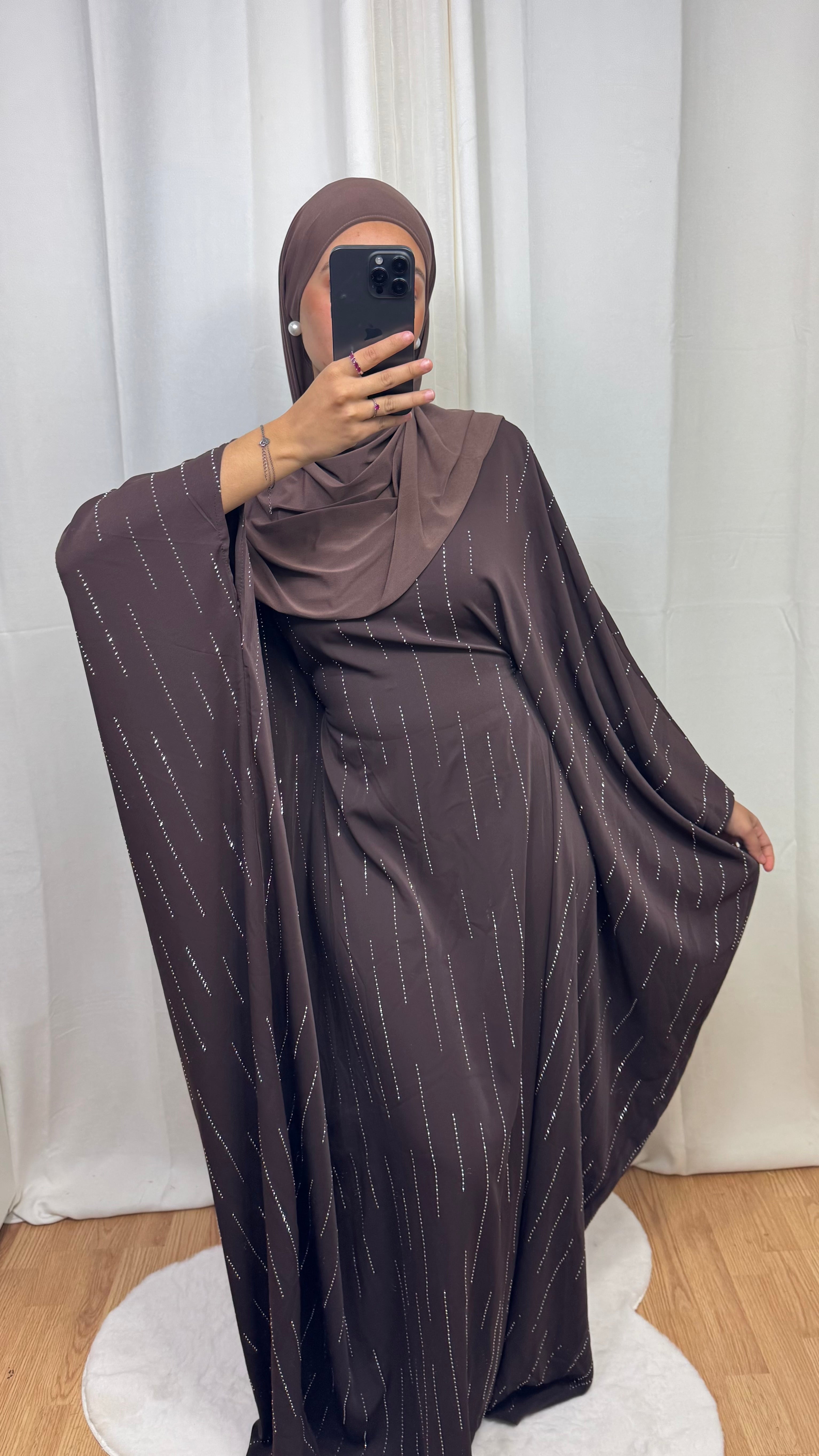 ABAYA ELÉA - MARRON