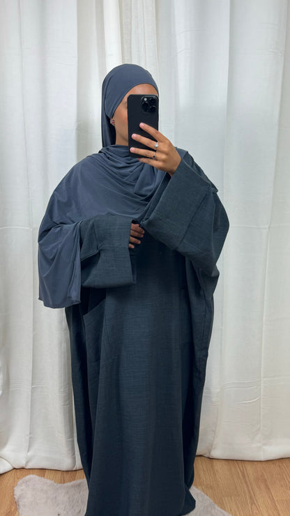 ABAYA AMBRE - GRIS ANTRACITE